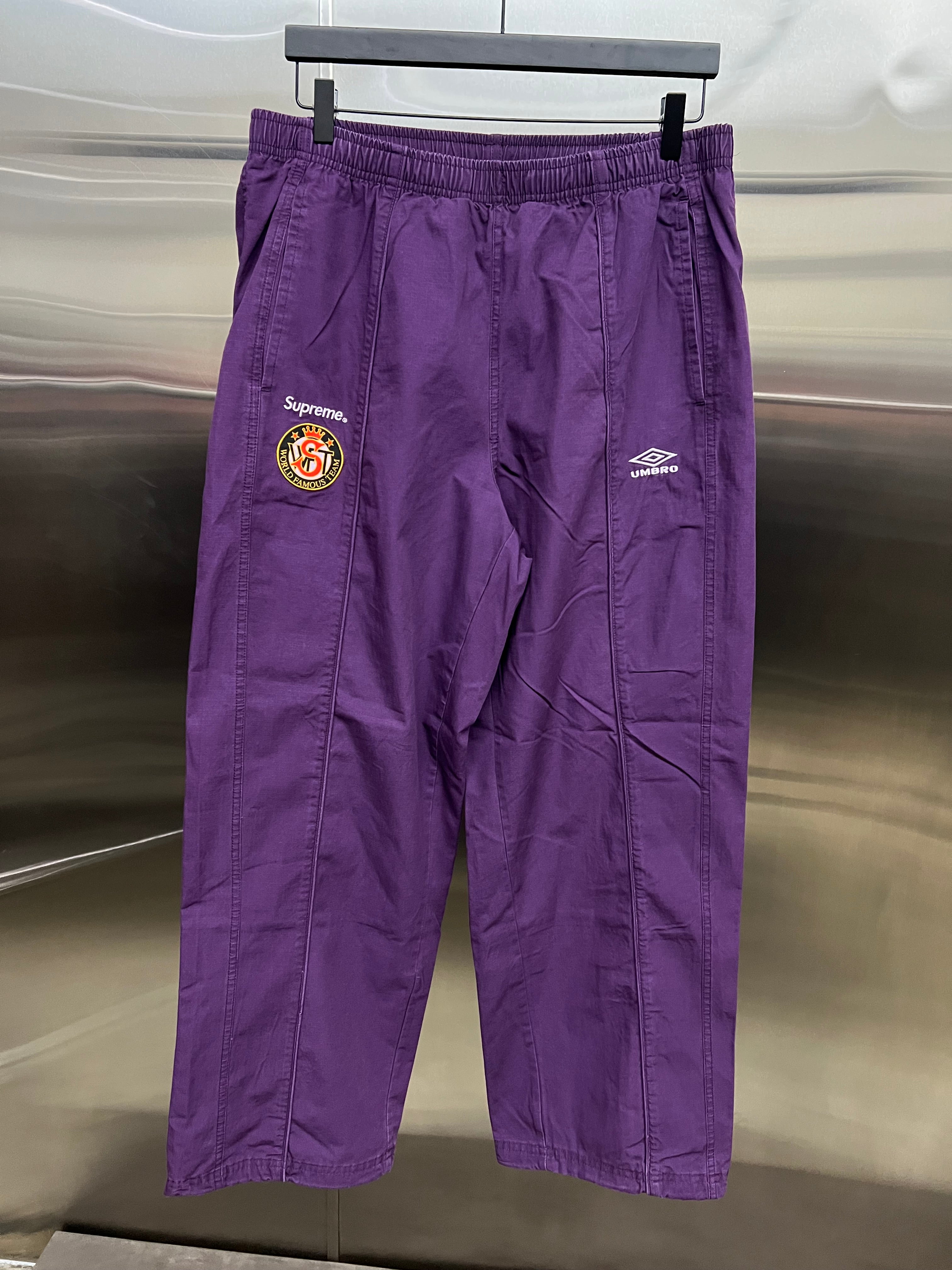 Supreme Umbro Plum Cotton Ripstop Track Pants