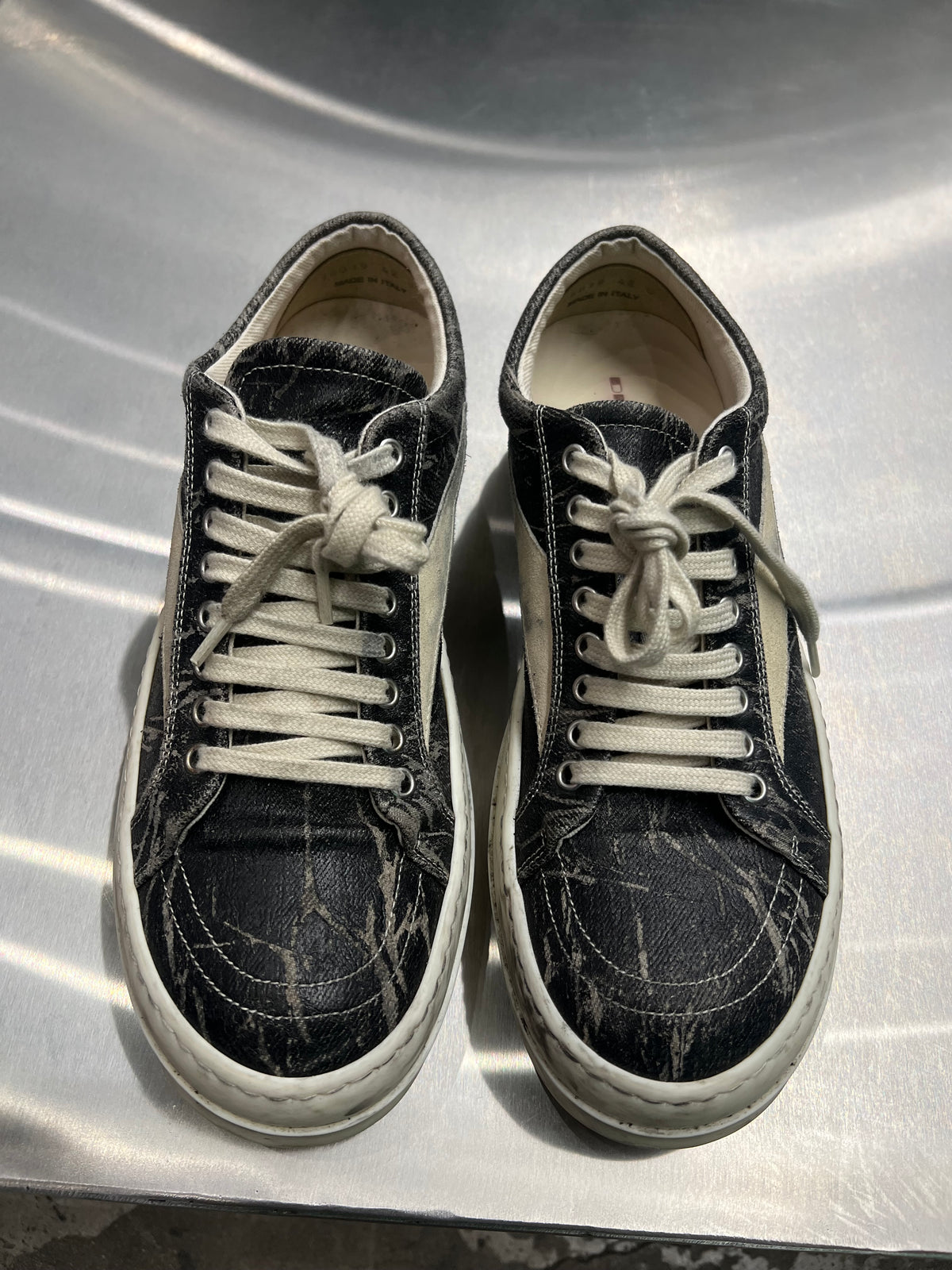 Rick Owens DRKSHDW Vintage Black Washed Foil