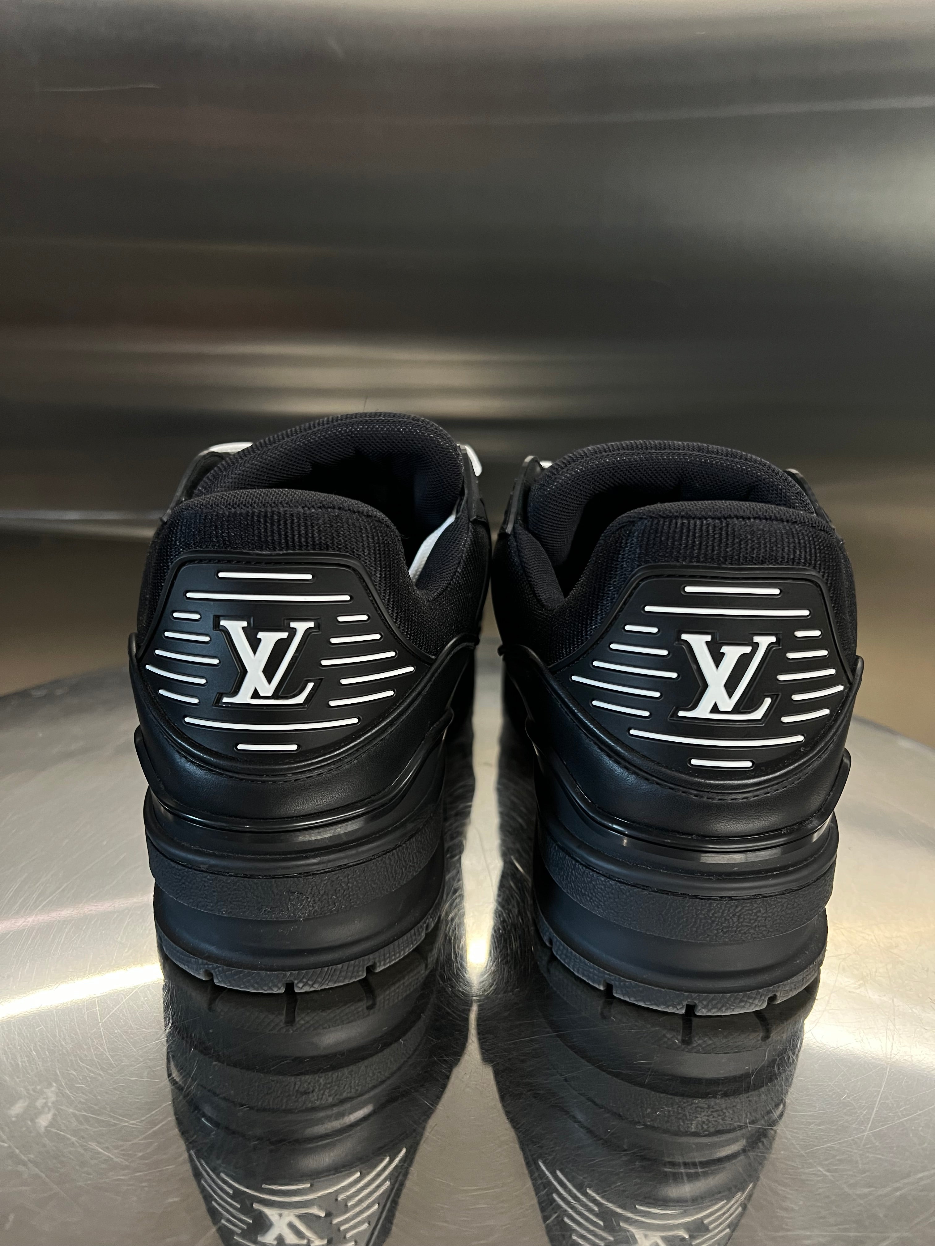 Louis Vuitton Trainer Black embossed sneaker