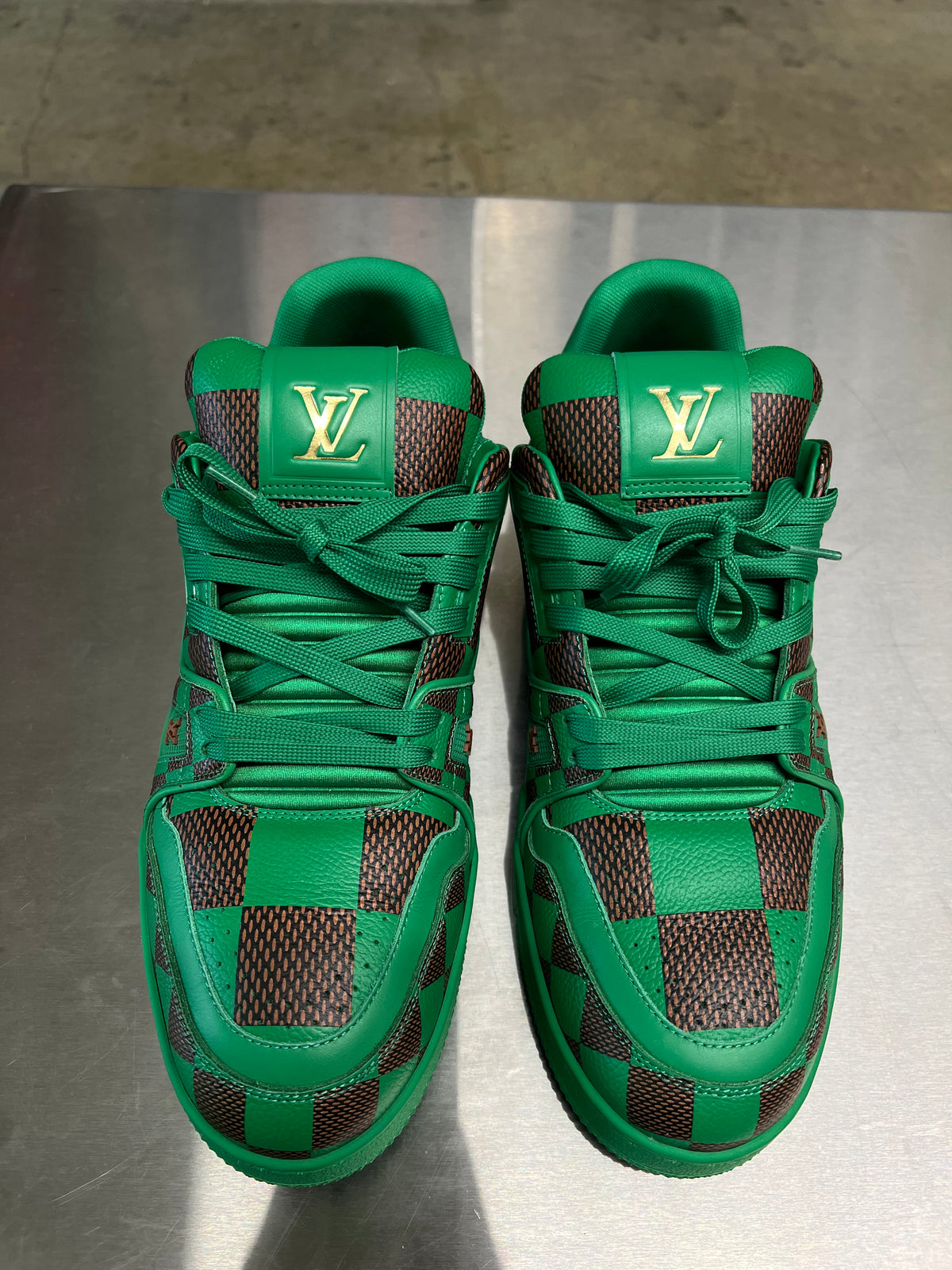 Louis Vuitton Damier pop green sneaker