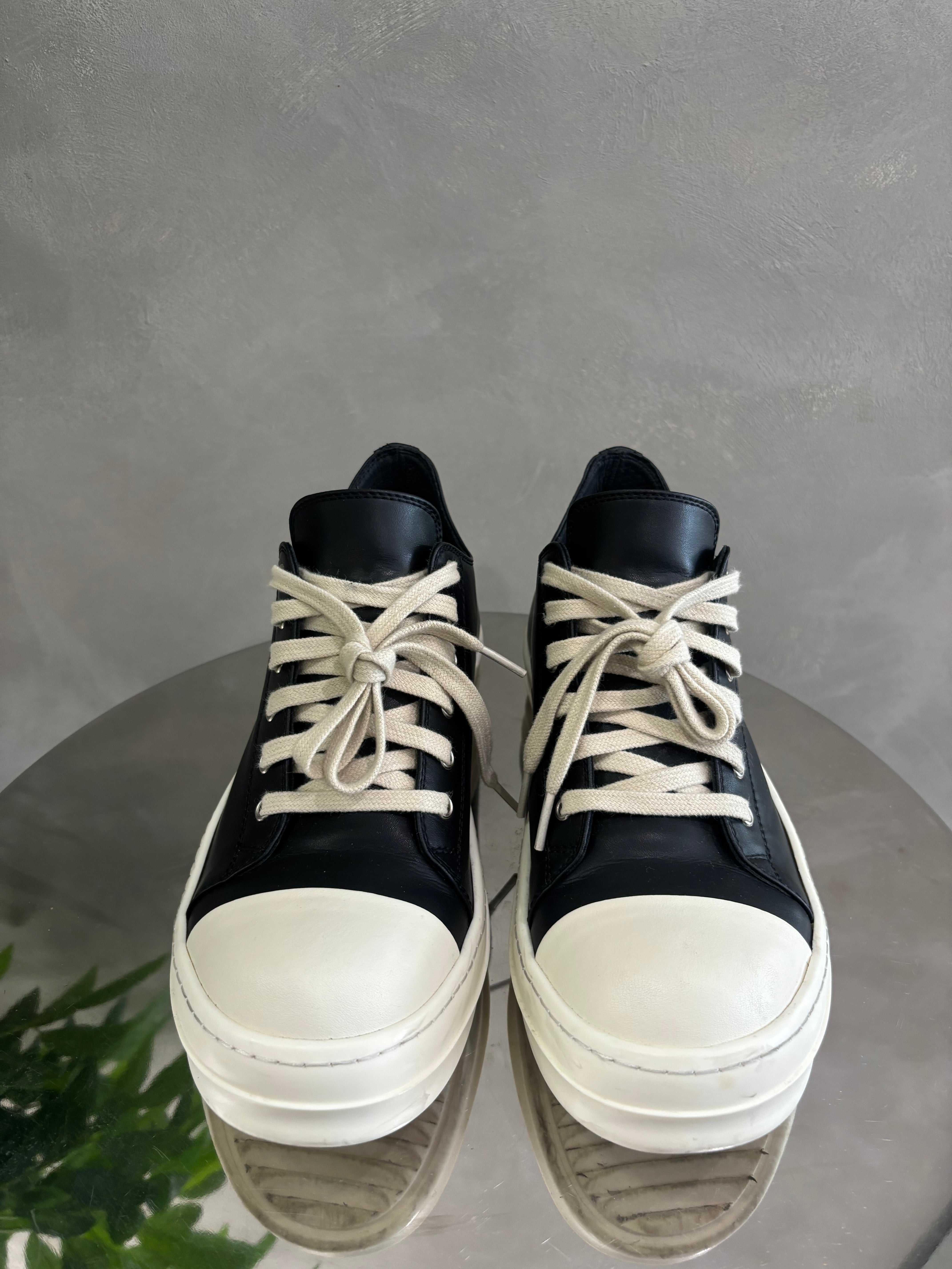 Rick Owens low top leather sneaker
