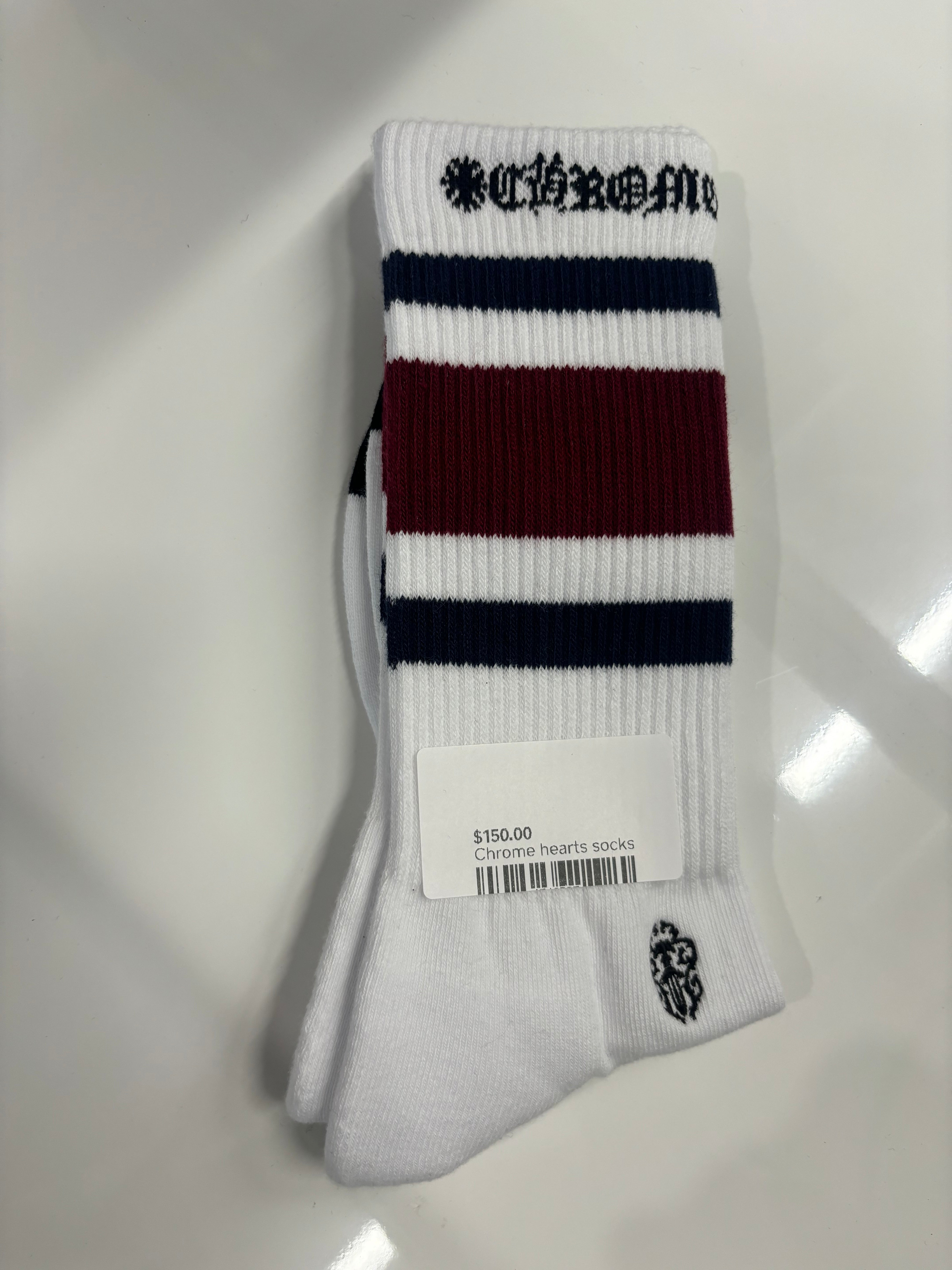 Chrome Hearts Stripe socks