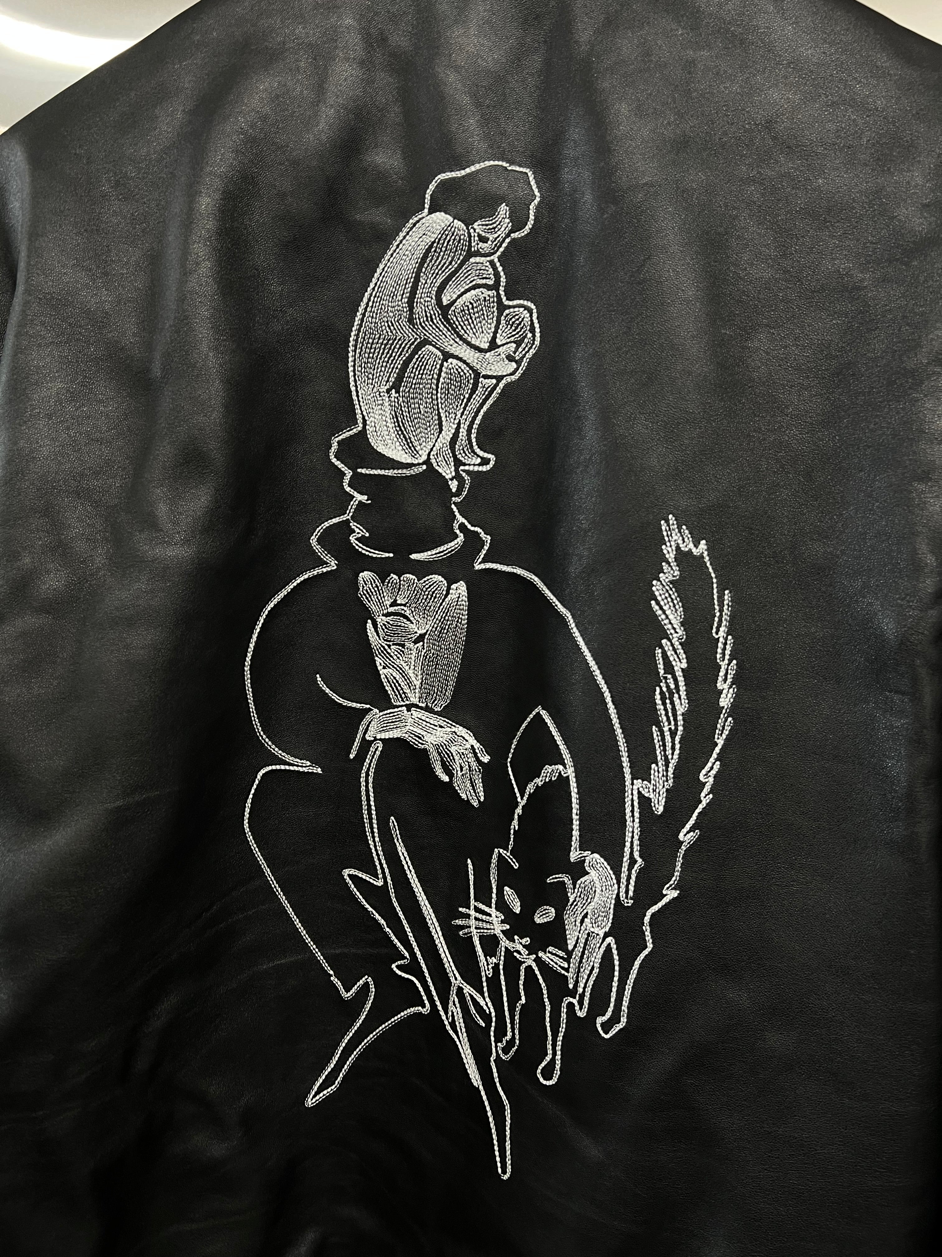 Enfant Riches Deprimes SS24 Arcane17 leather zip up Jacket