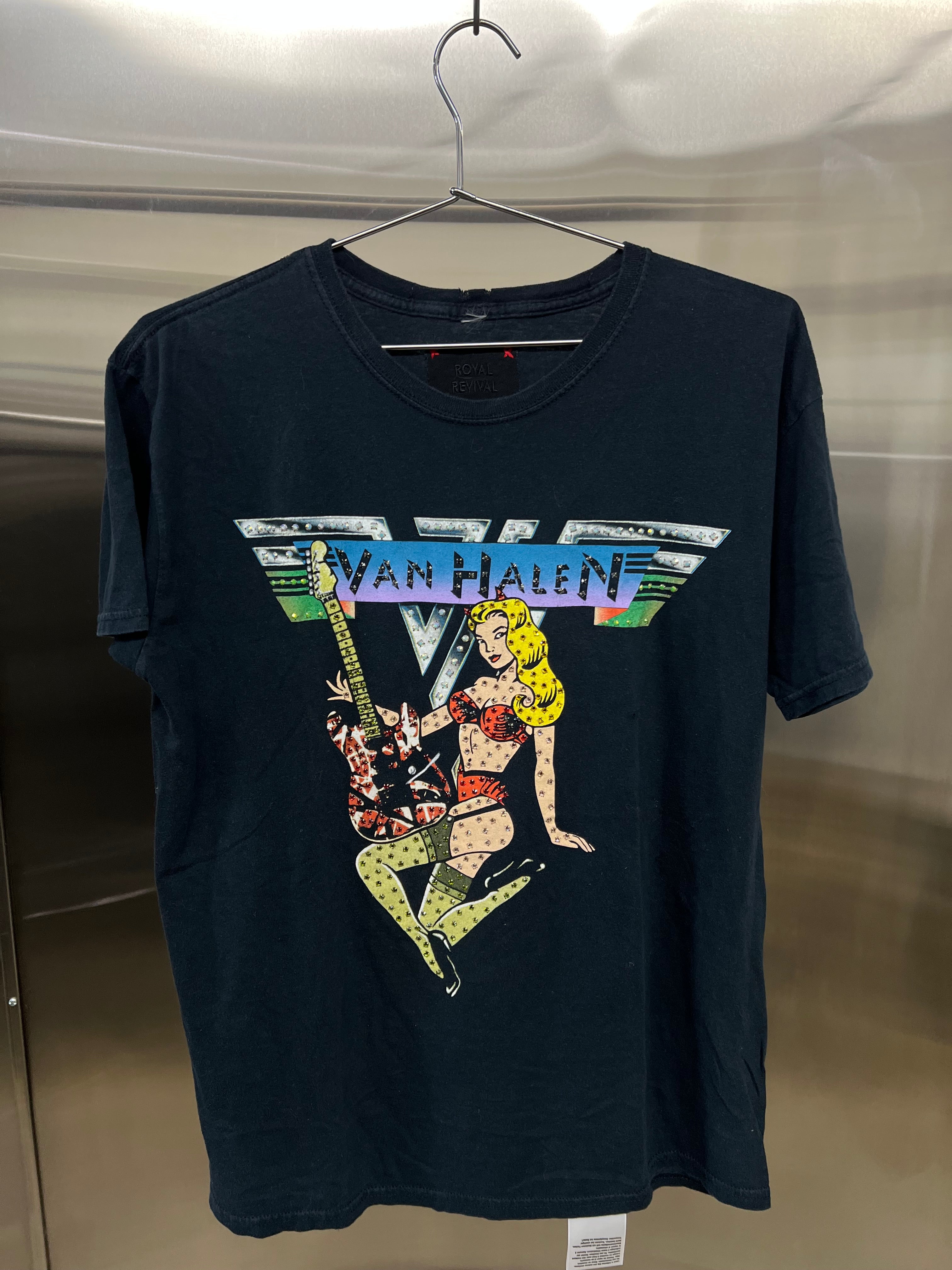 Vintage “Van Halen” studded tee