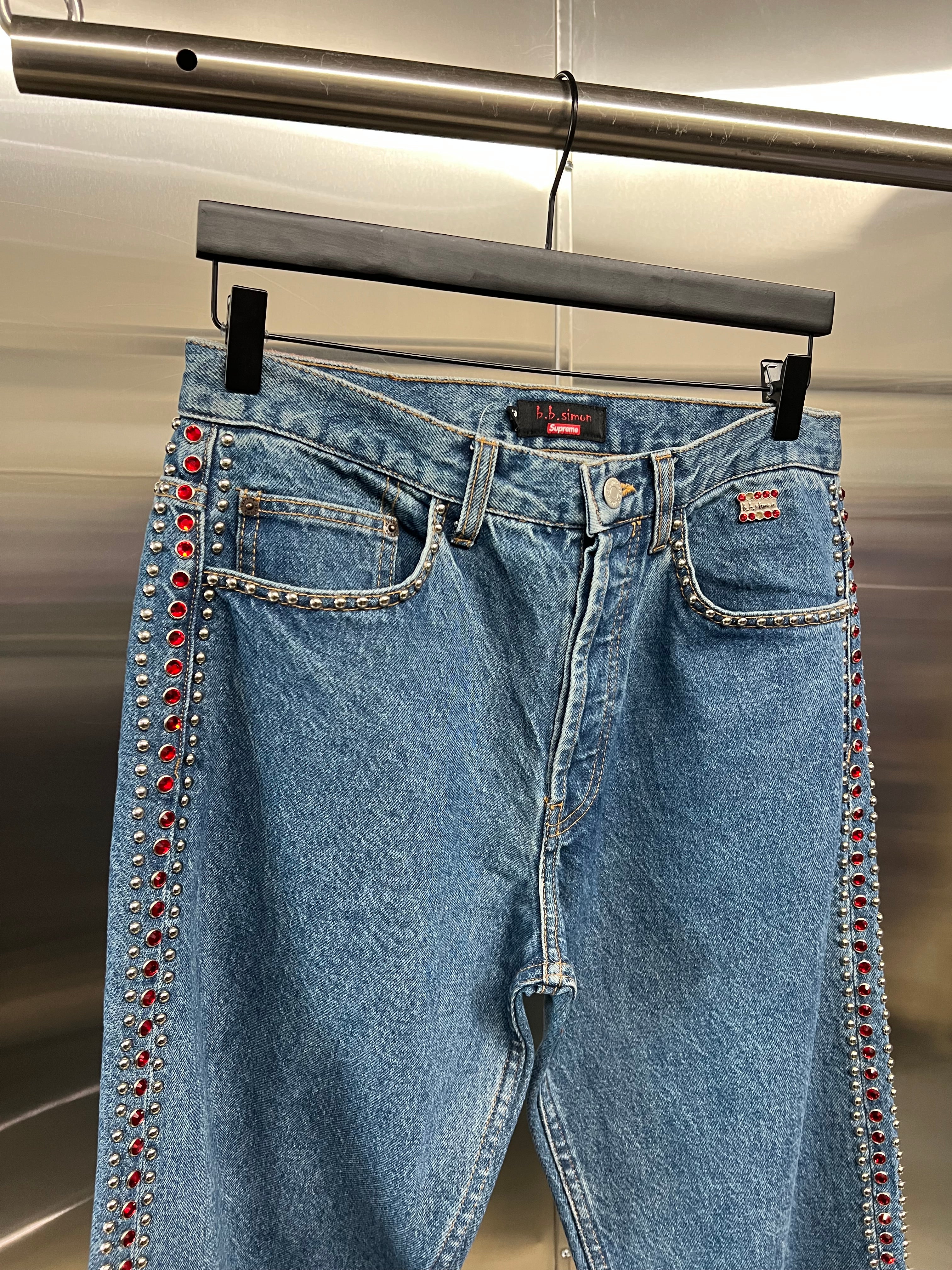 Supreme x BB Simon studded jeans