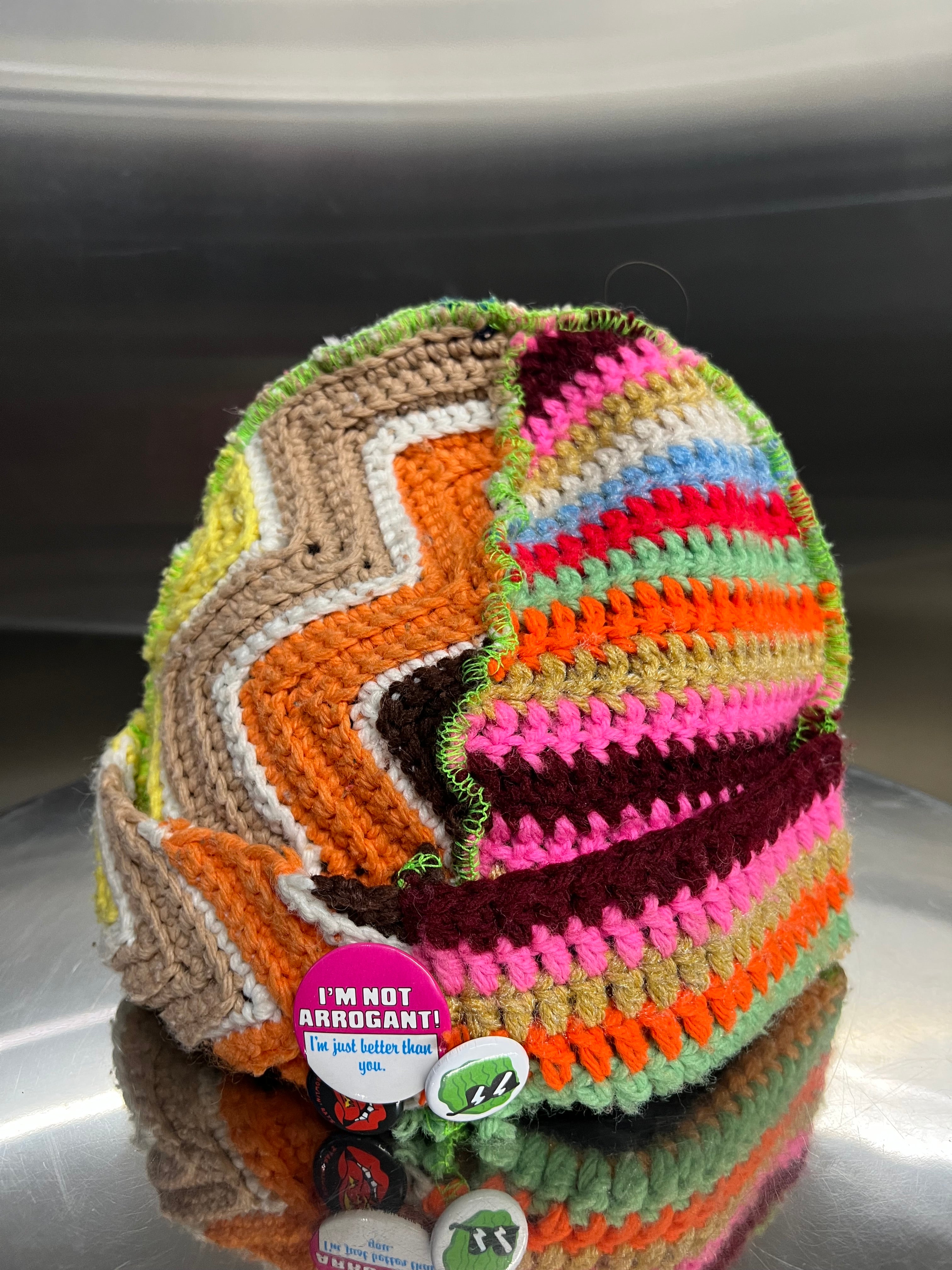 Better with age 1/1 Multi-knit beanie