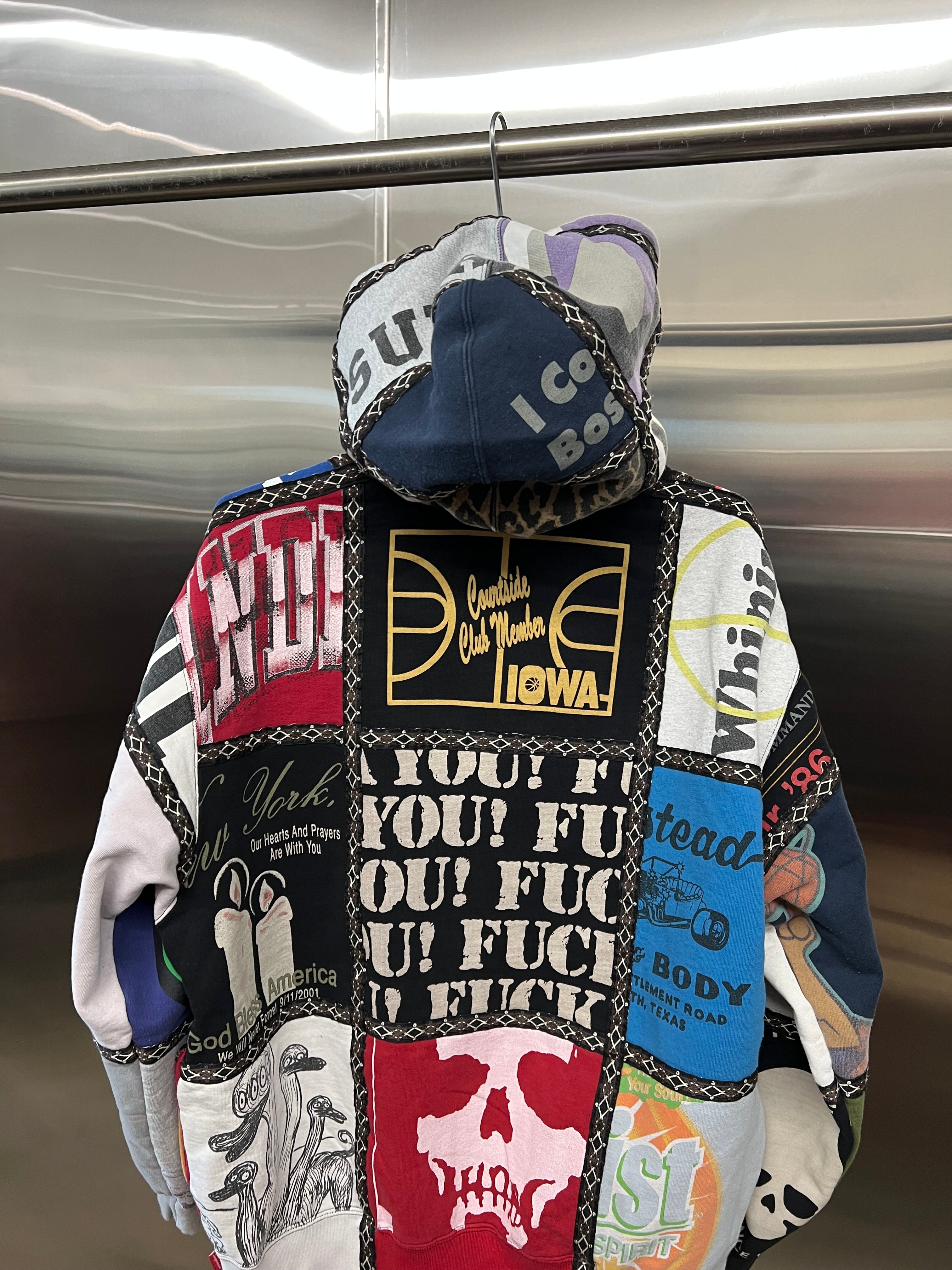Supreme Number (N)ine patchwork hoodie
