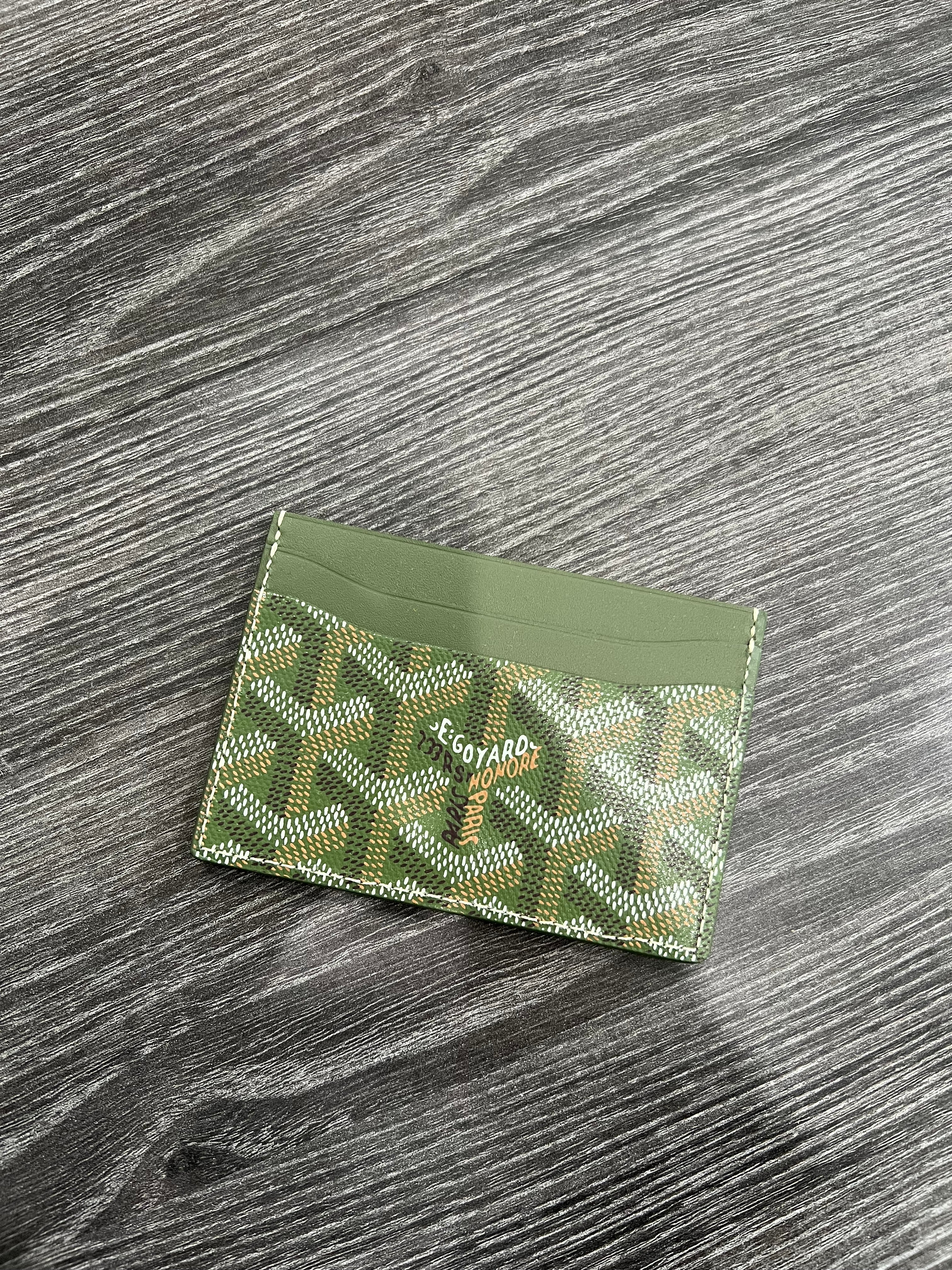 Goyardine Saint Sulpice Card Holder Khaki
