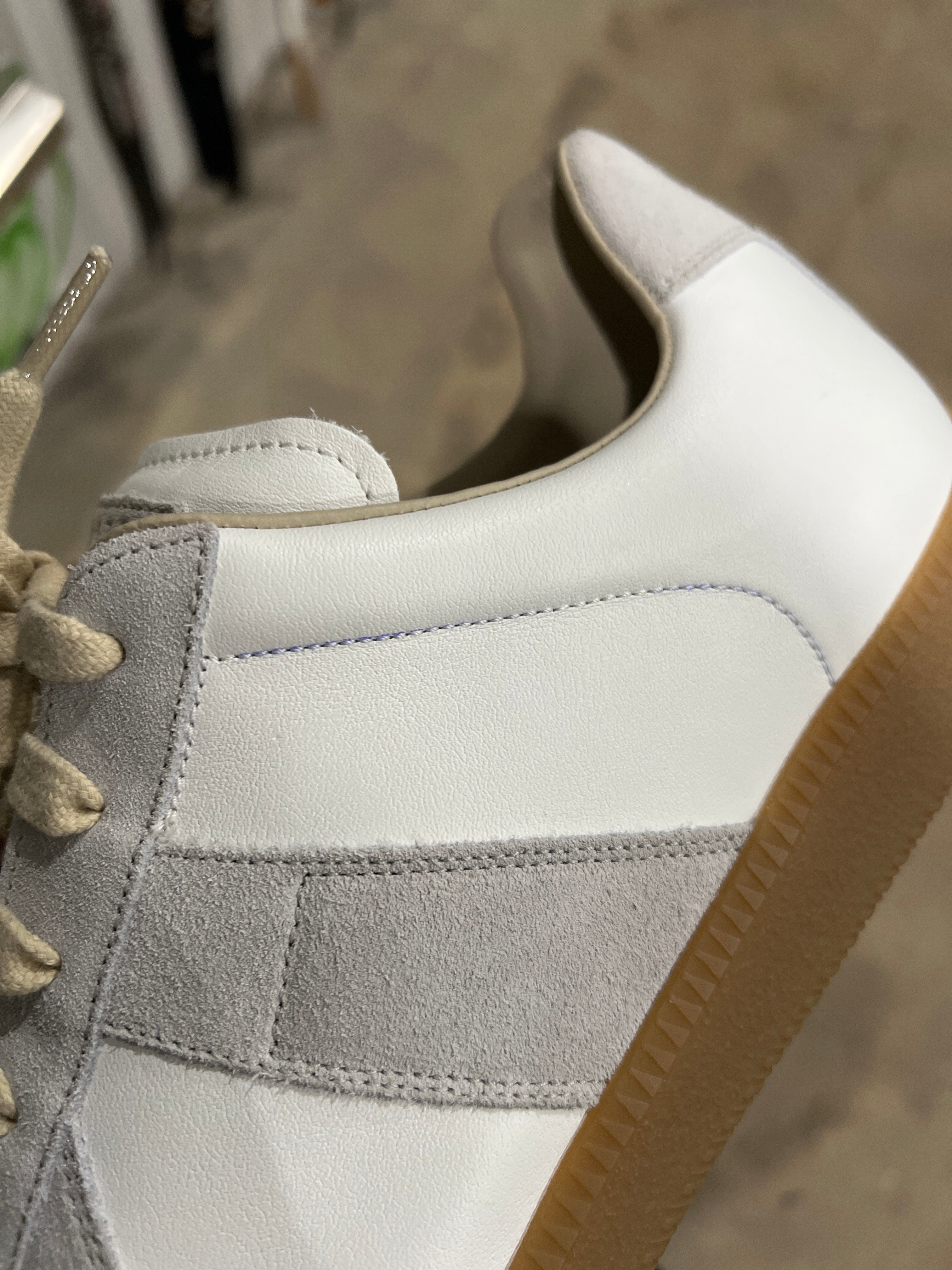 Maison Margiela Replica leather and suede sneakers