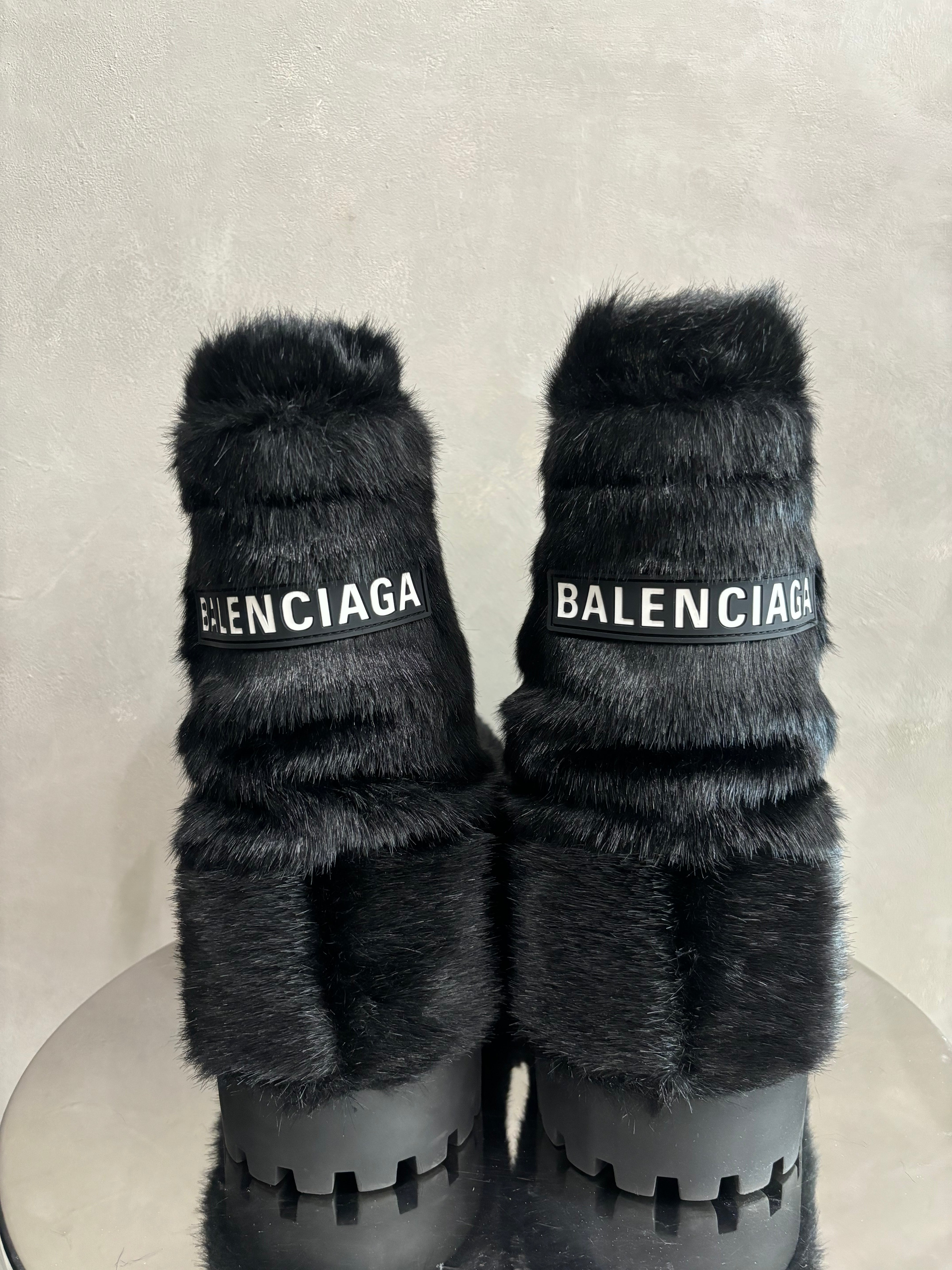 Balenciaga Alaska fur boots