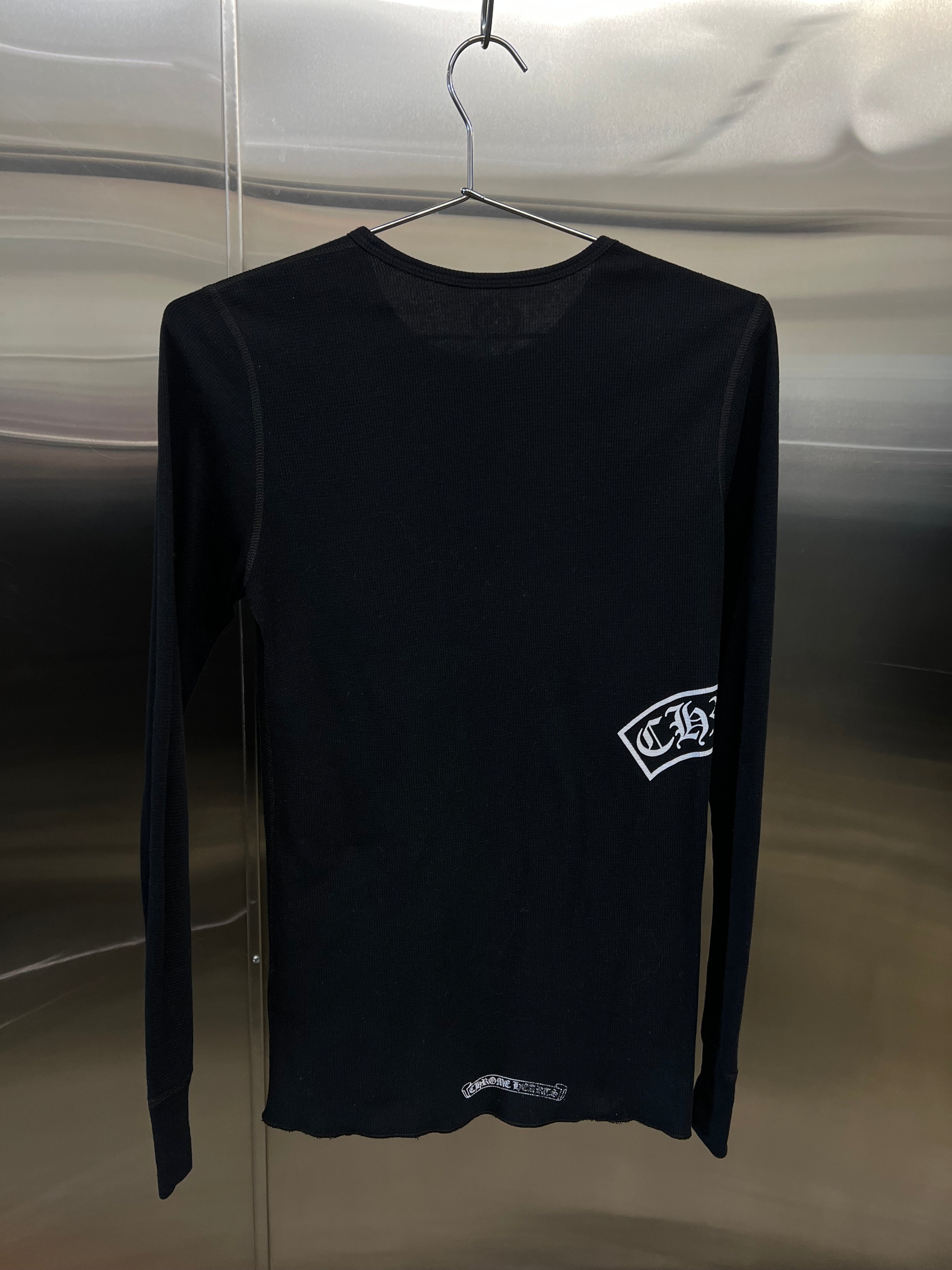 Chrome Hearts Tbar logo scroll thermal longsleeve