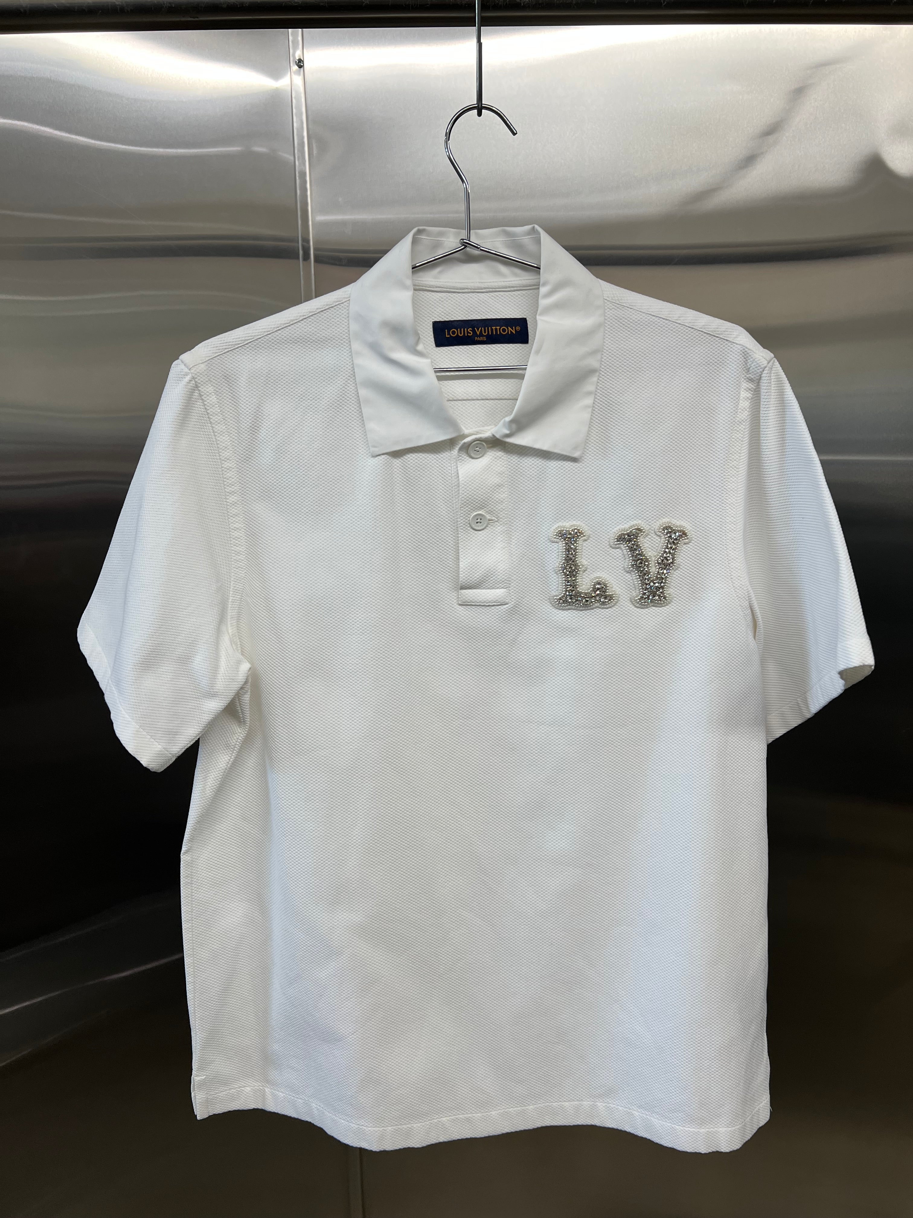 Louis Vuitton Rhinestone-Embellished Monogram polo shirt