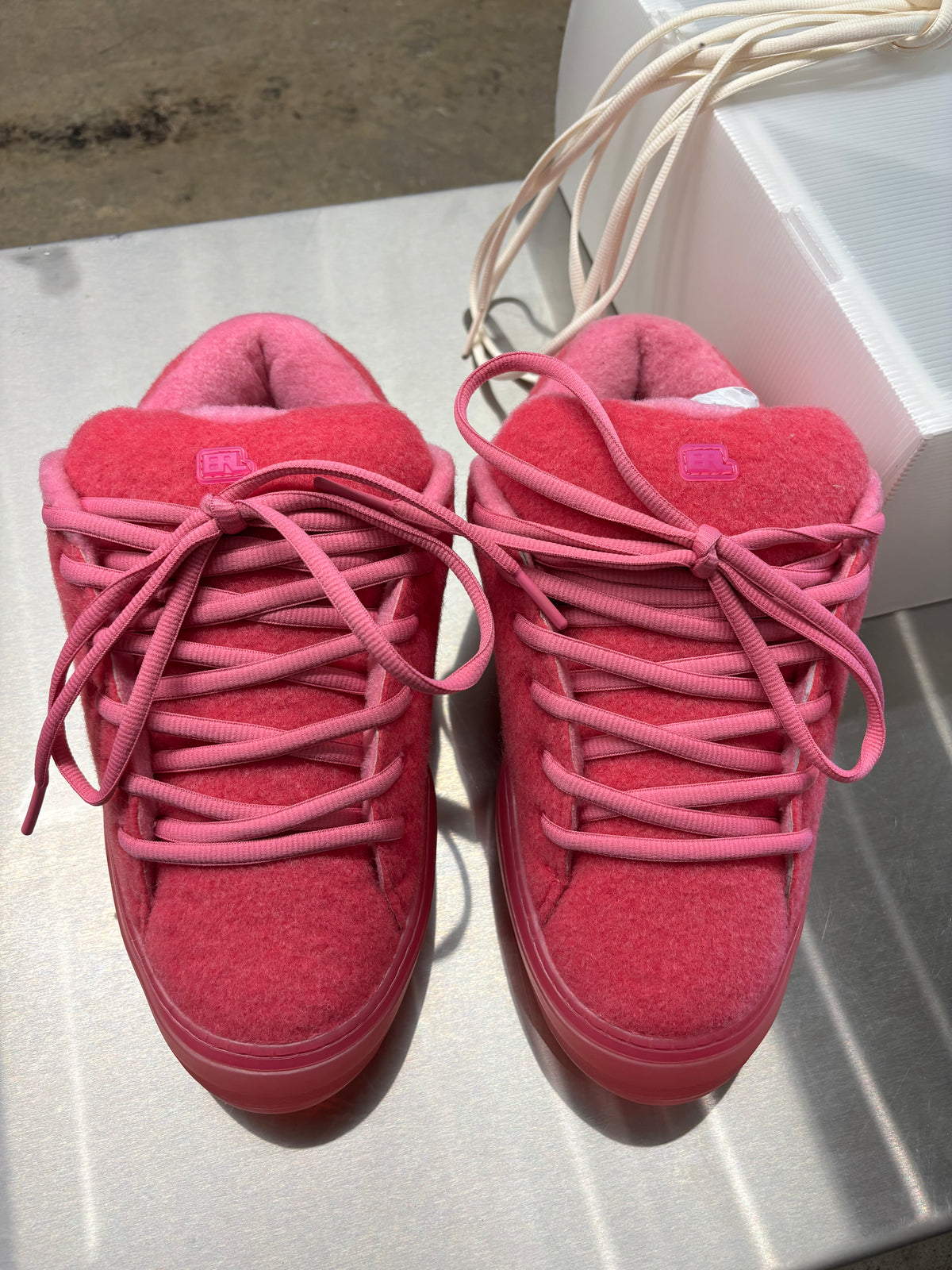 ERL Bubblegum pink vamp sneakers