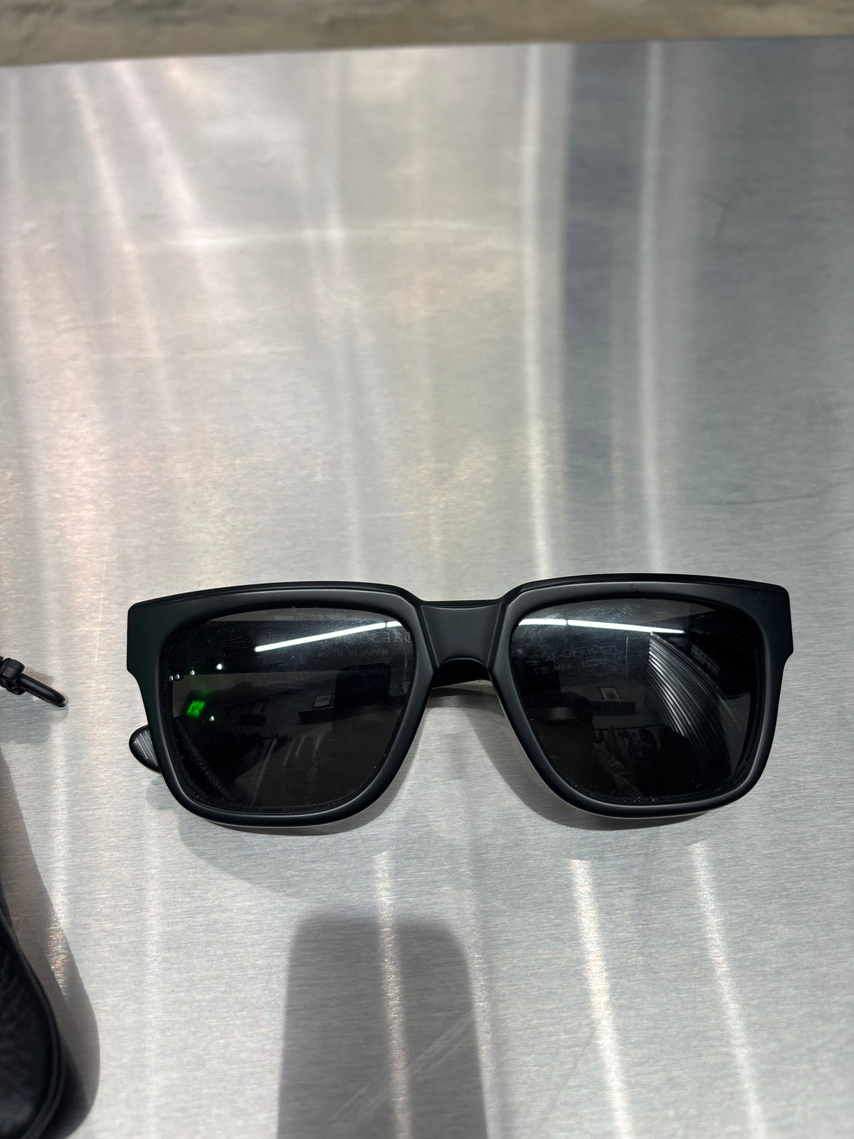 Chrome Hearts Box officers black rhodium sunglasses