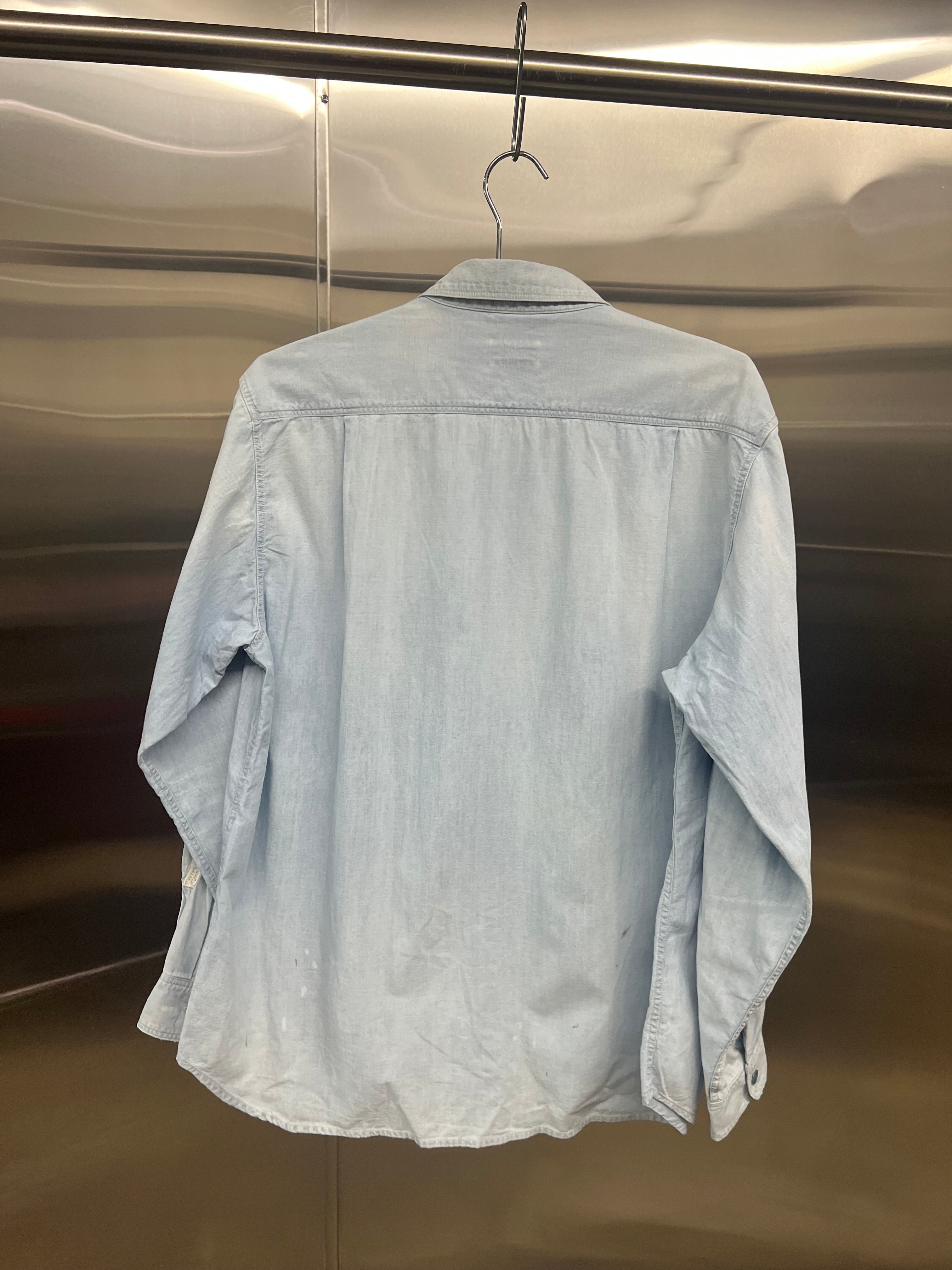 Kapital Embroidered Cotton-Chambray Button up shirt