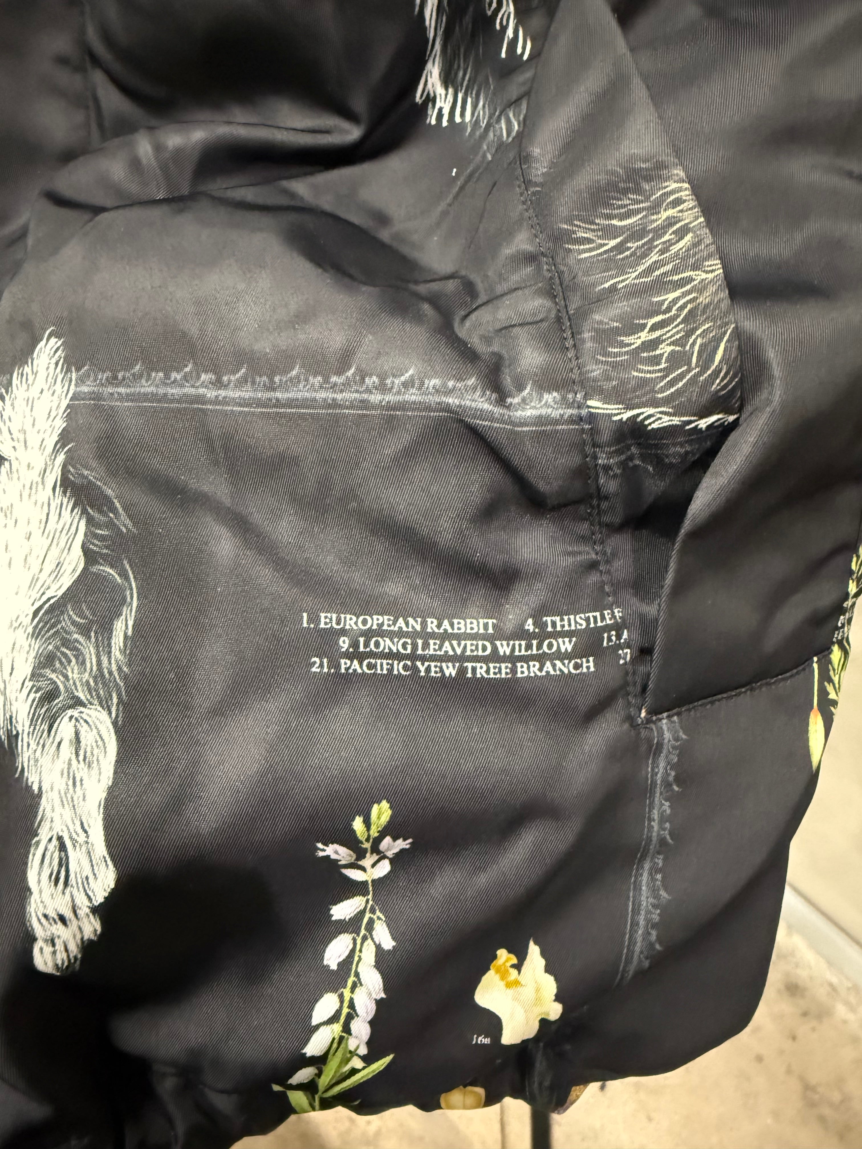Lanvin black floral jacket