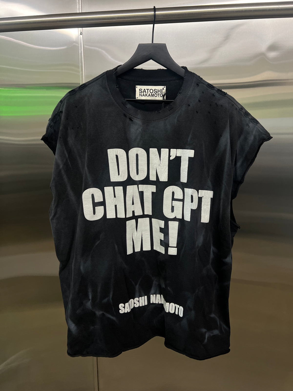 Satoshi Nakamoto “Chat GPT” cutoff-tee
