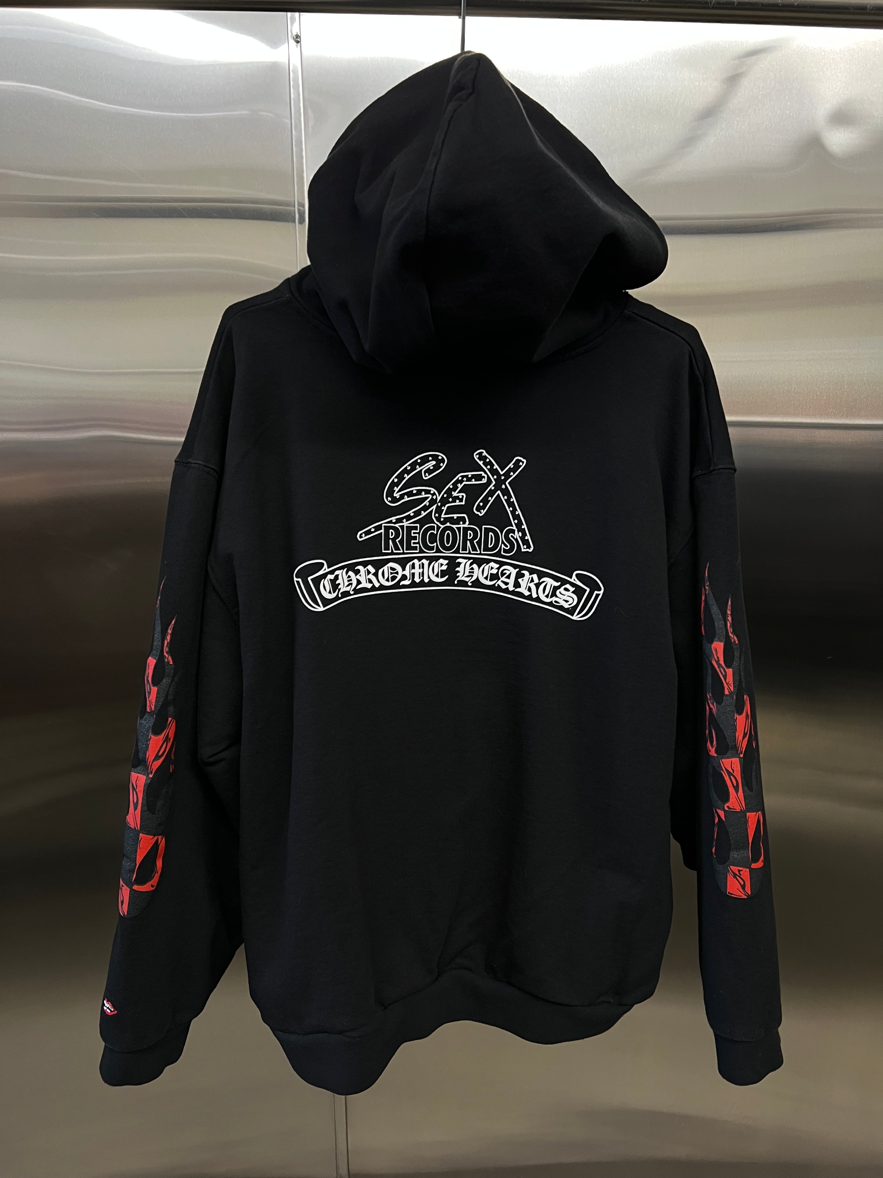 Chrome Hearts x Sex Records Matty Boy sample thermal hooded jacket
