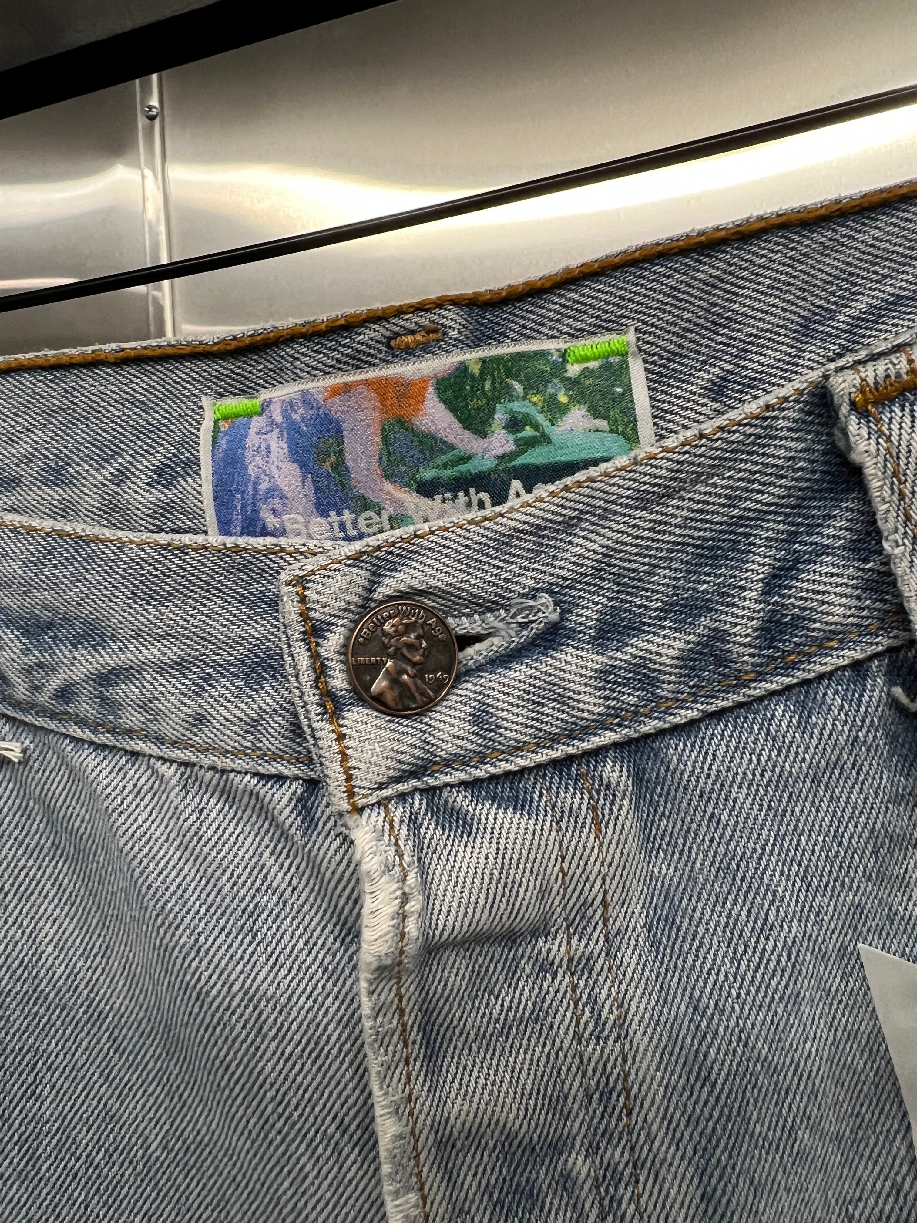 Better with Age Monroe Triple-Wide Denim Repair Shorts