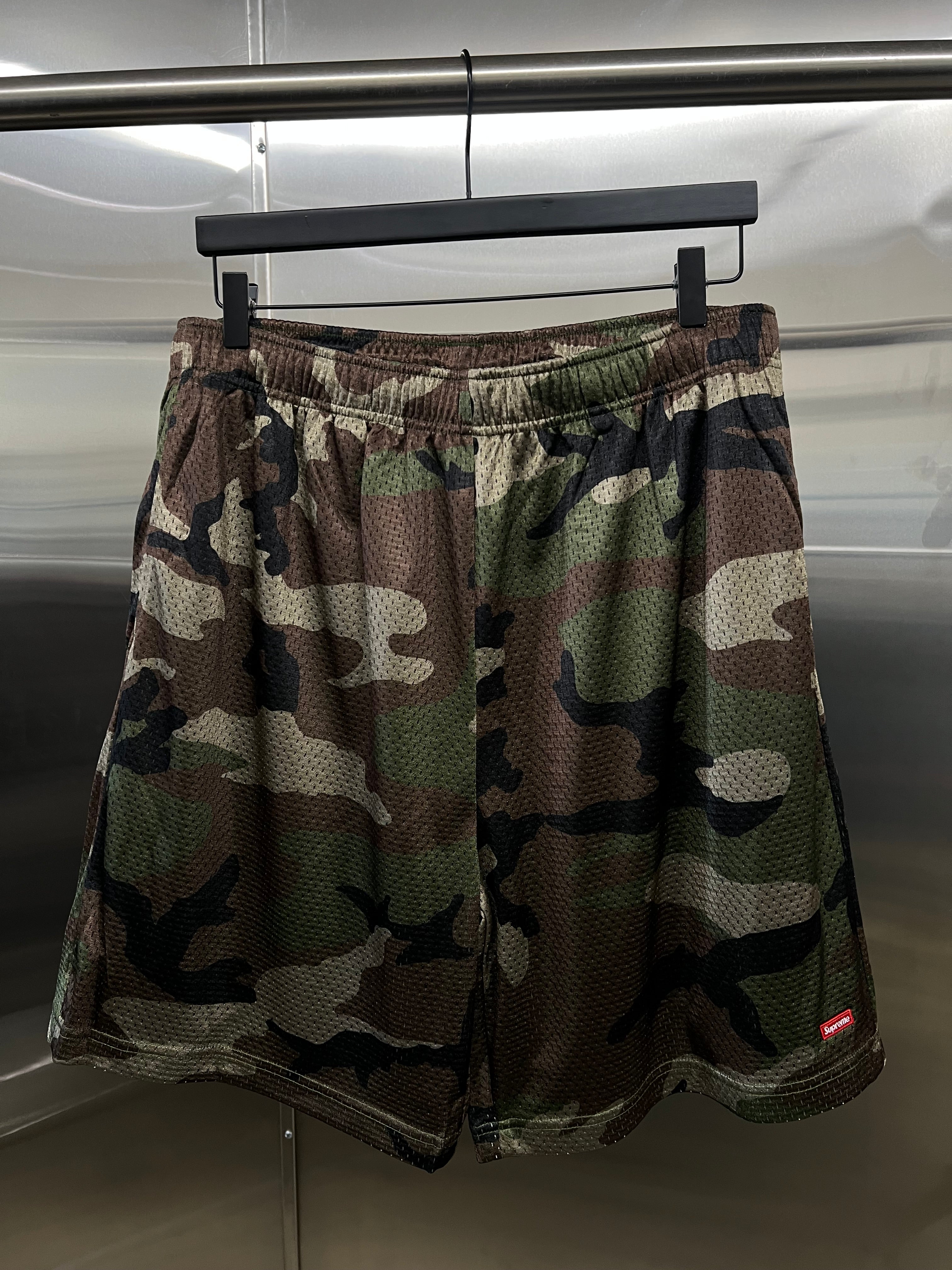 Supreme Camo Mesh Shorts