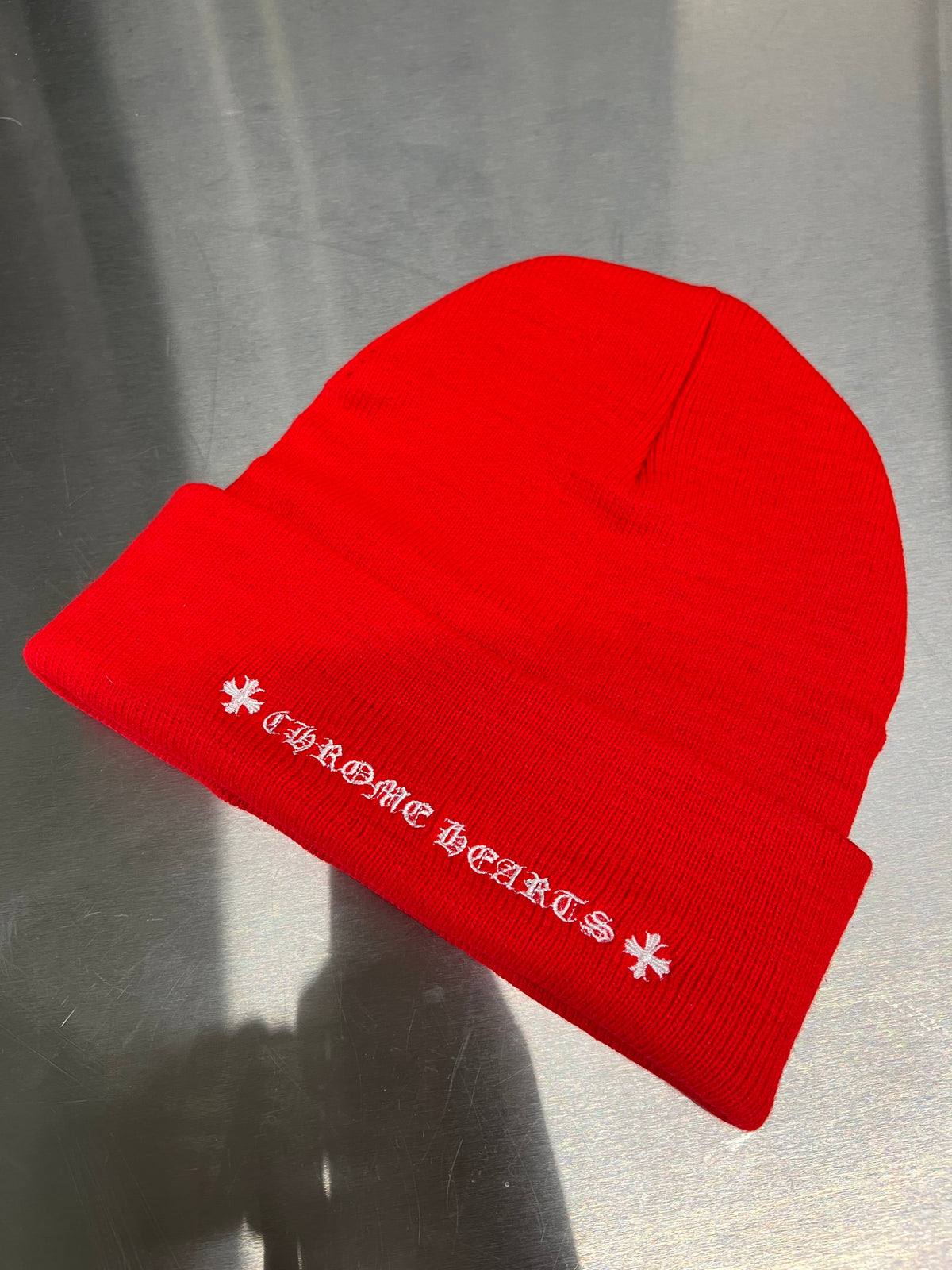 Chrome Hearts Red “CH” Beanie