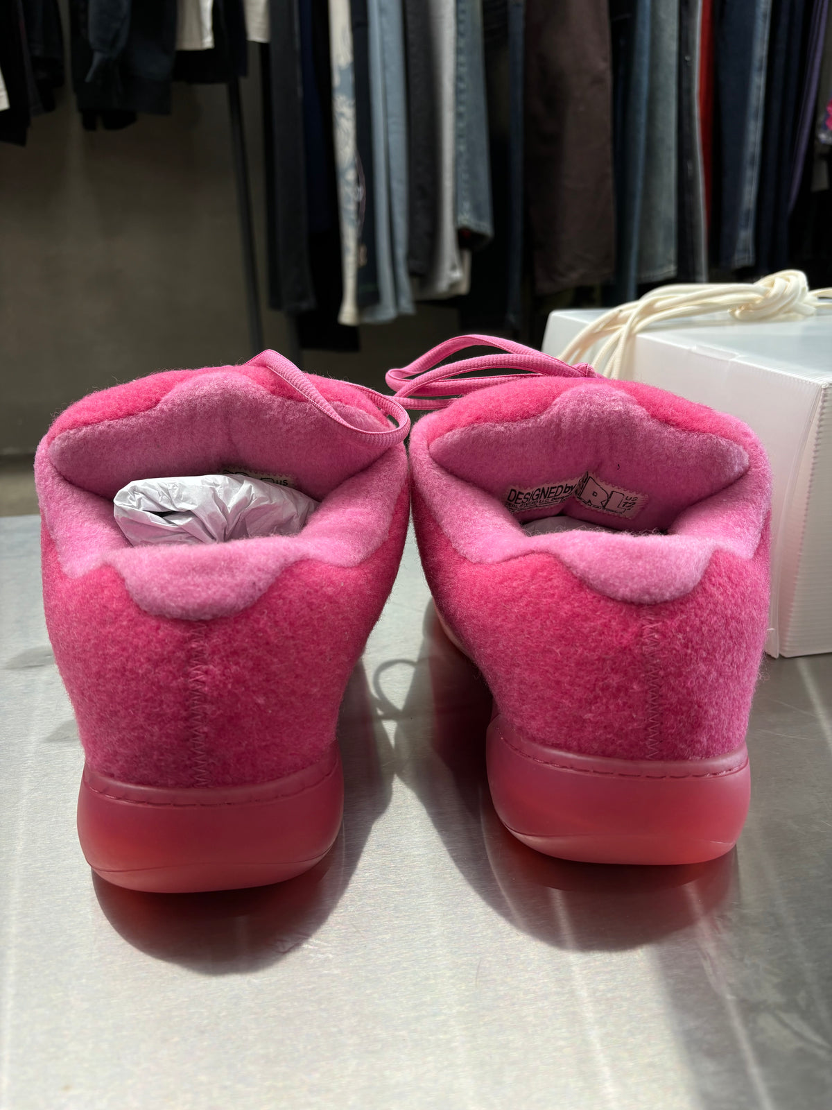 ERL Bubblegum pink vamp sneakers
