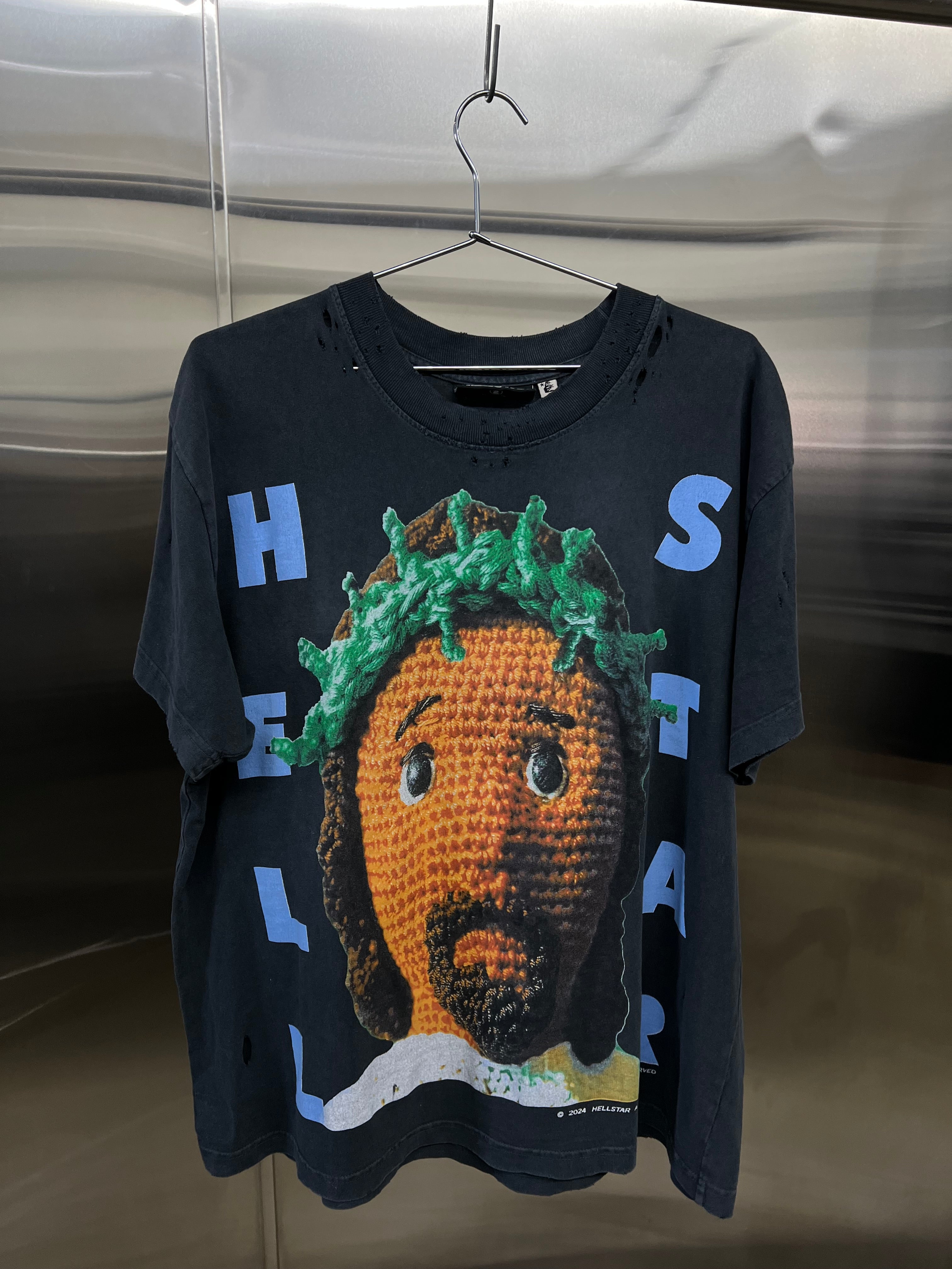 Hellstar Crochet Jesus T-Shirt