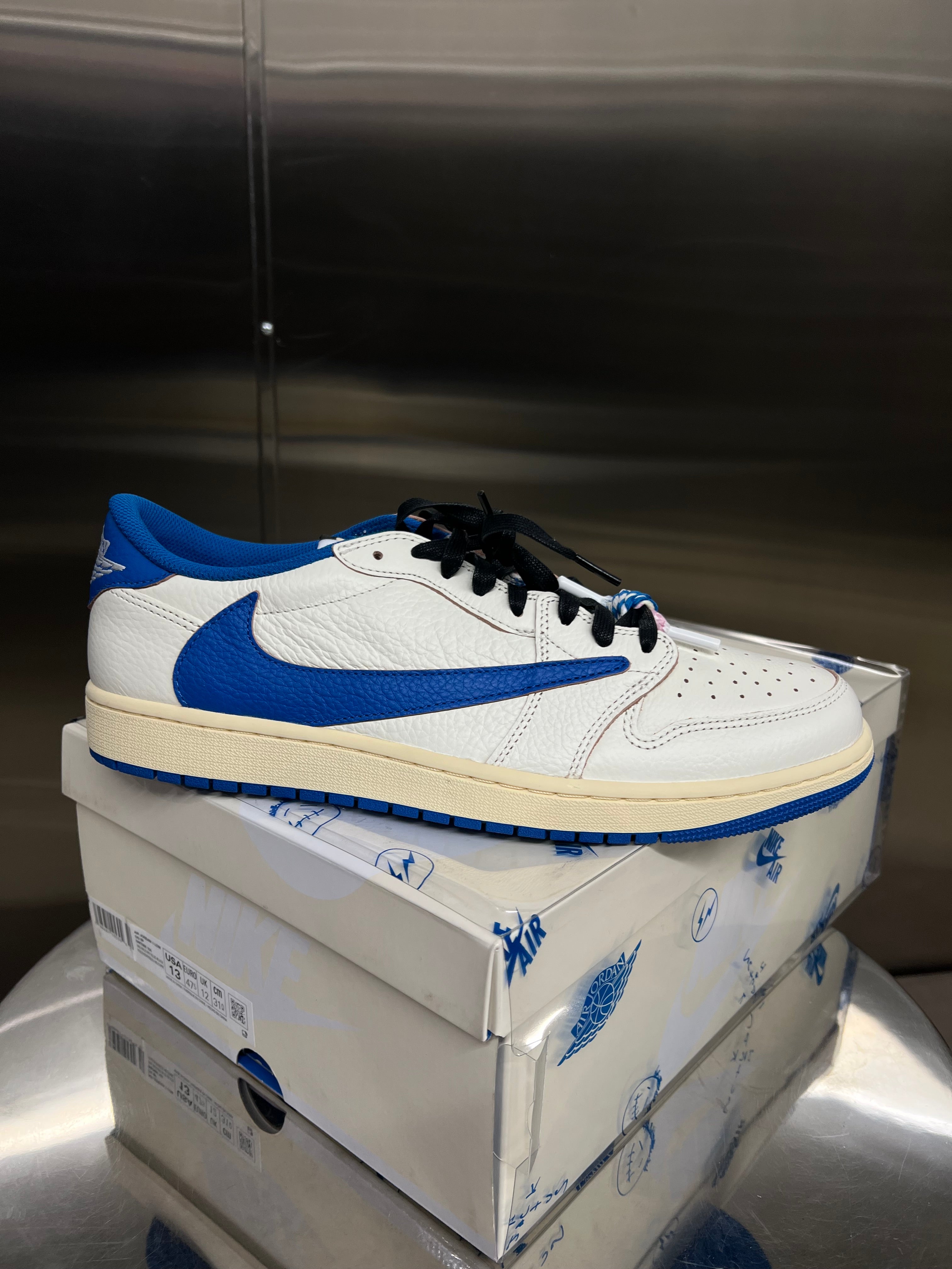 Jordan 1 Fragment Travis Military blue