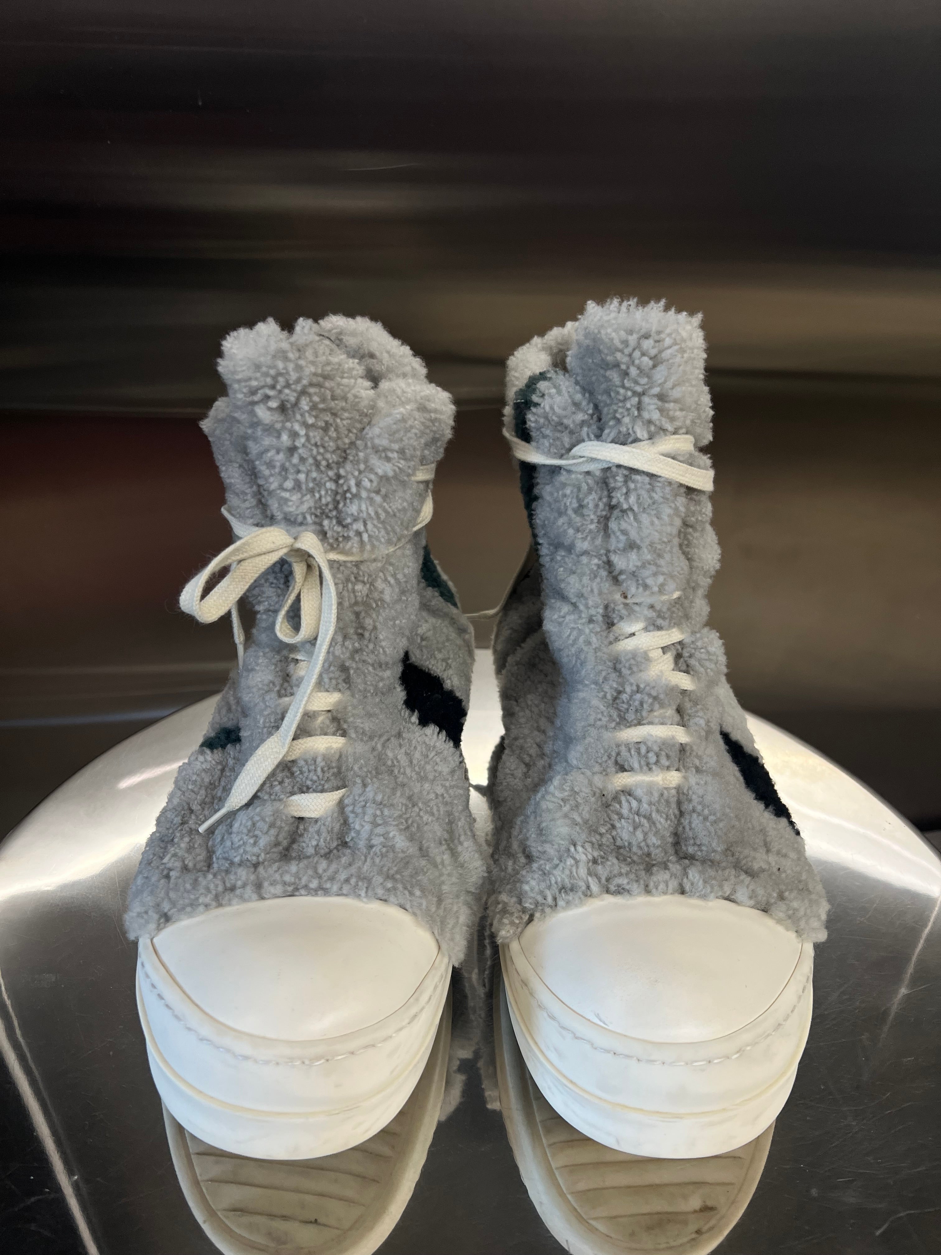 Rick Owen’s Shearling sneakers