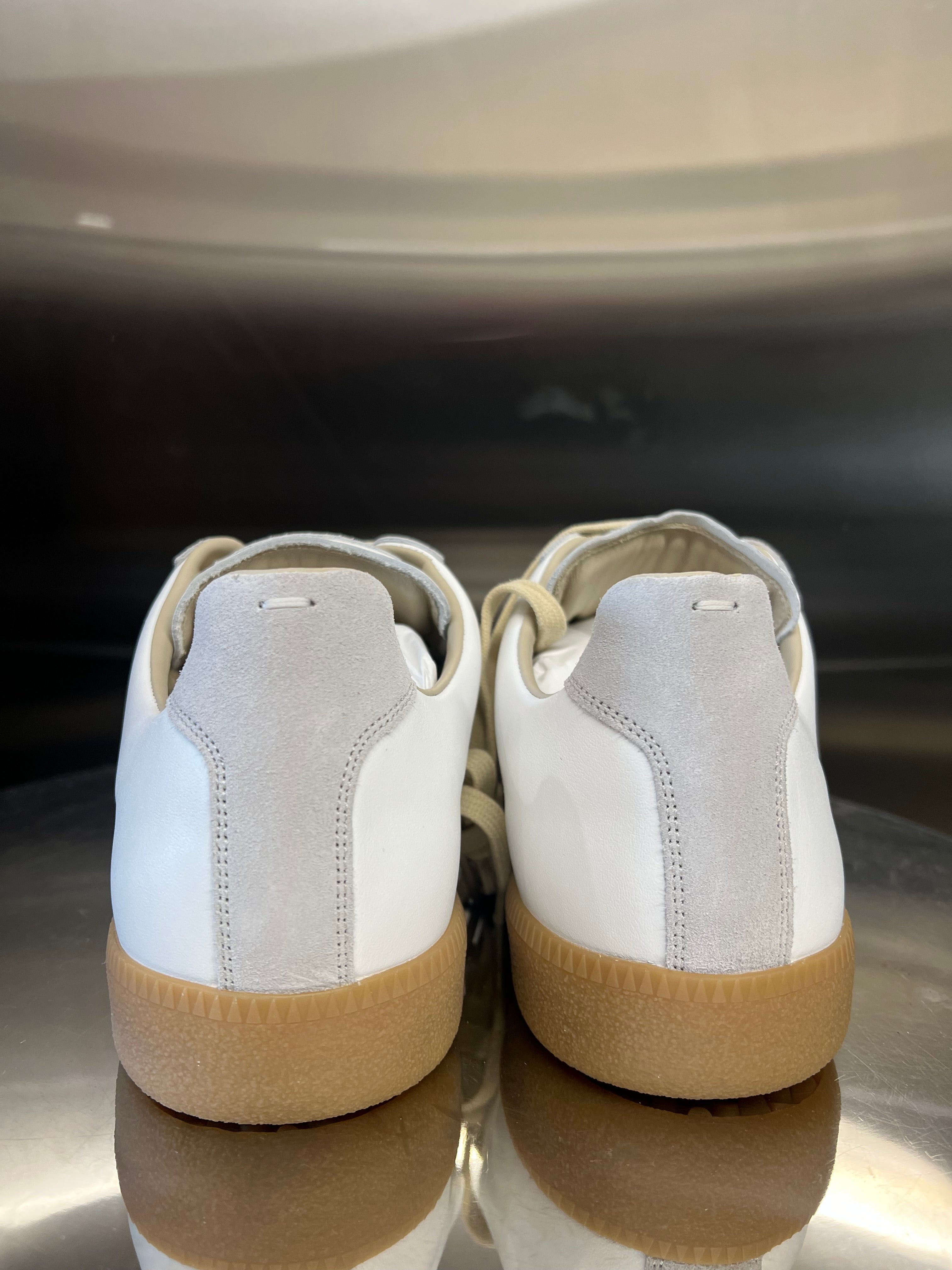 Maison Margiela Replica leather and suede sneakers