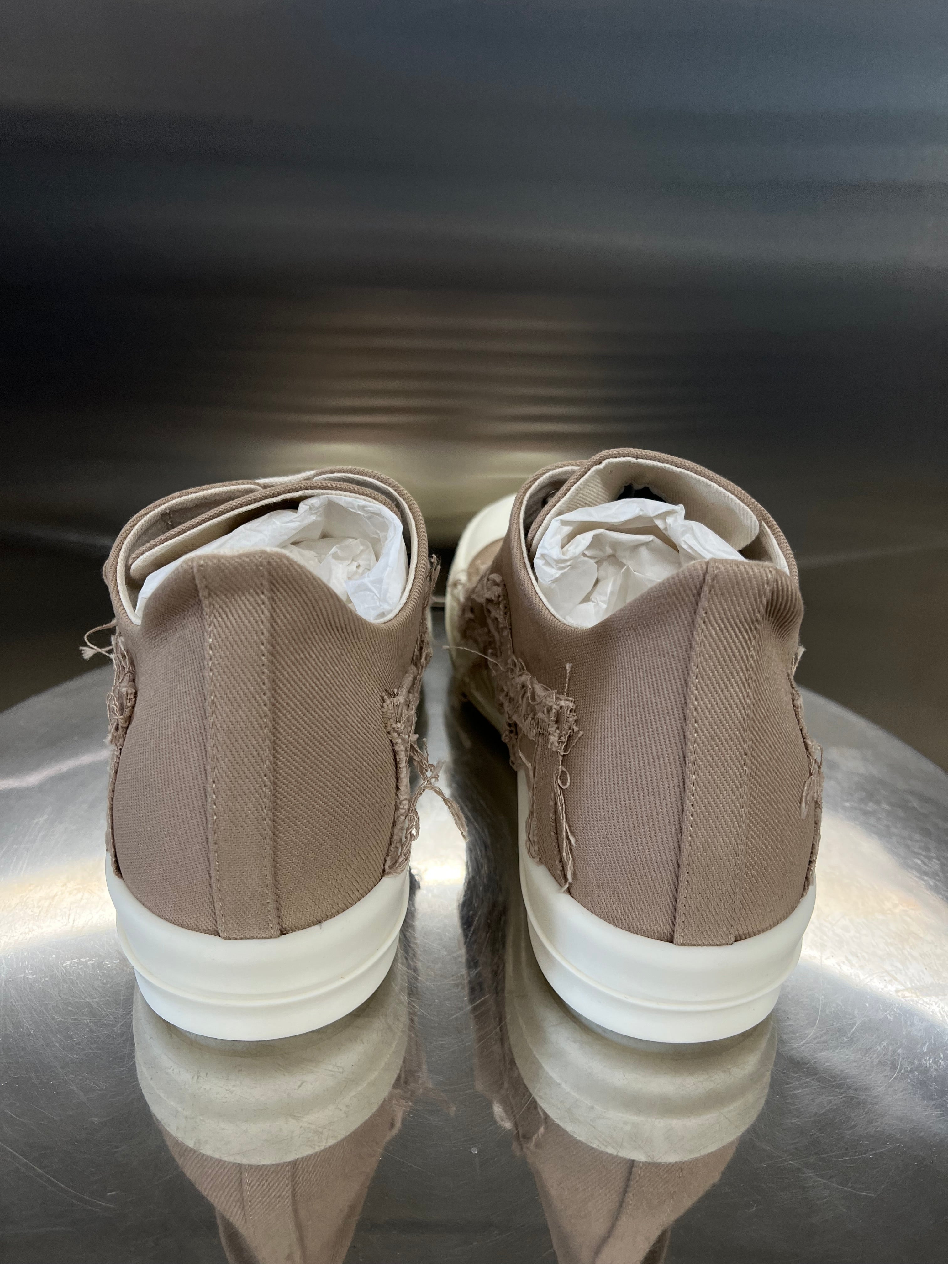Rick Owens DRKSHDW low Sneakers Denim Slashed