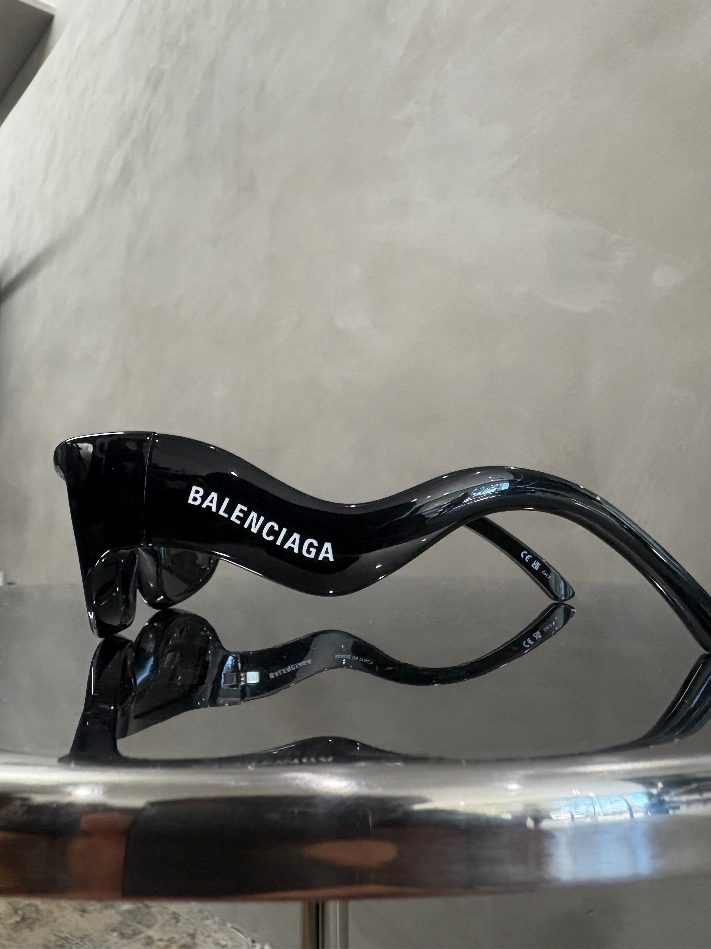 Balenciaga Wavy Rectangle Sunglasses