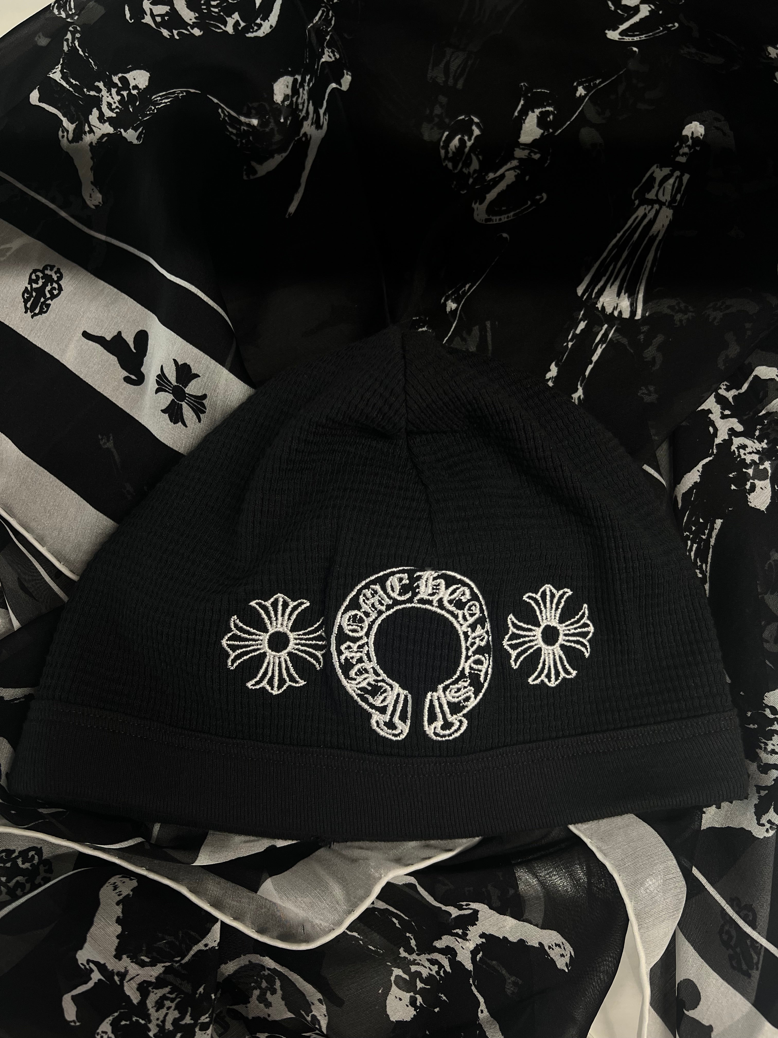 Chrome Hearts horseshoe skull Cap beanie – 521 COLLECTIONS