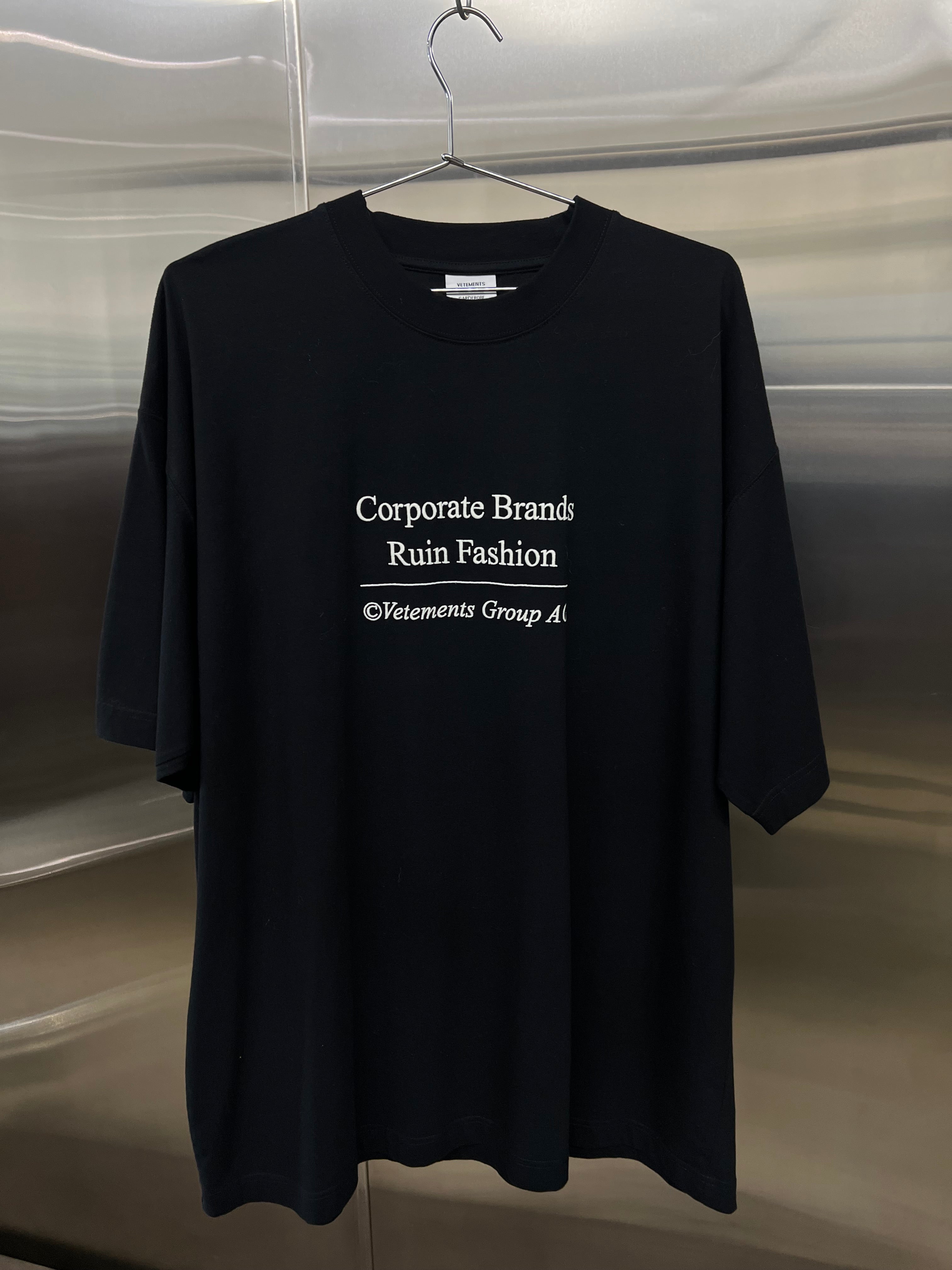 Vetements “Corporate Brands Ruin Fashion” T-Shirt