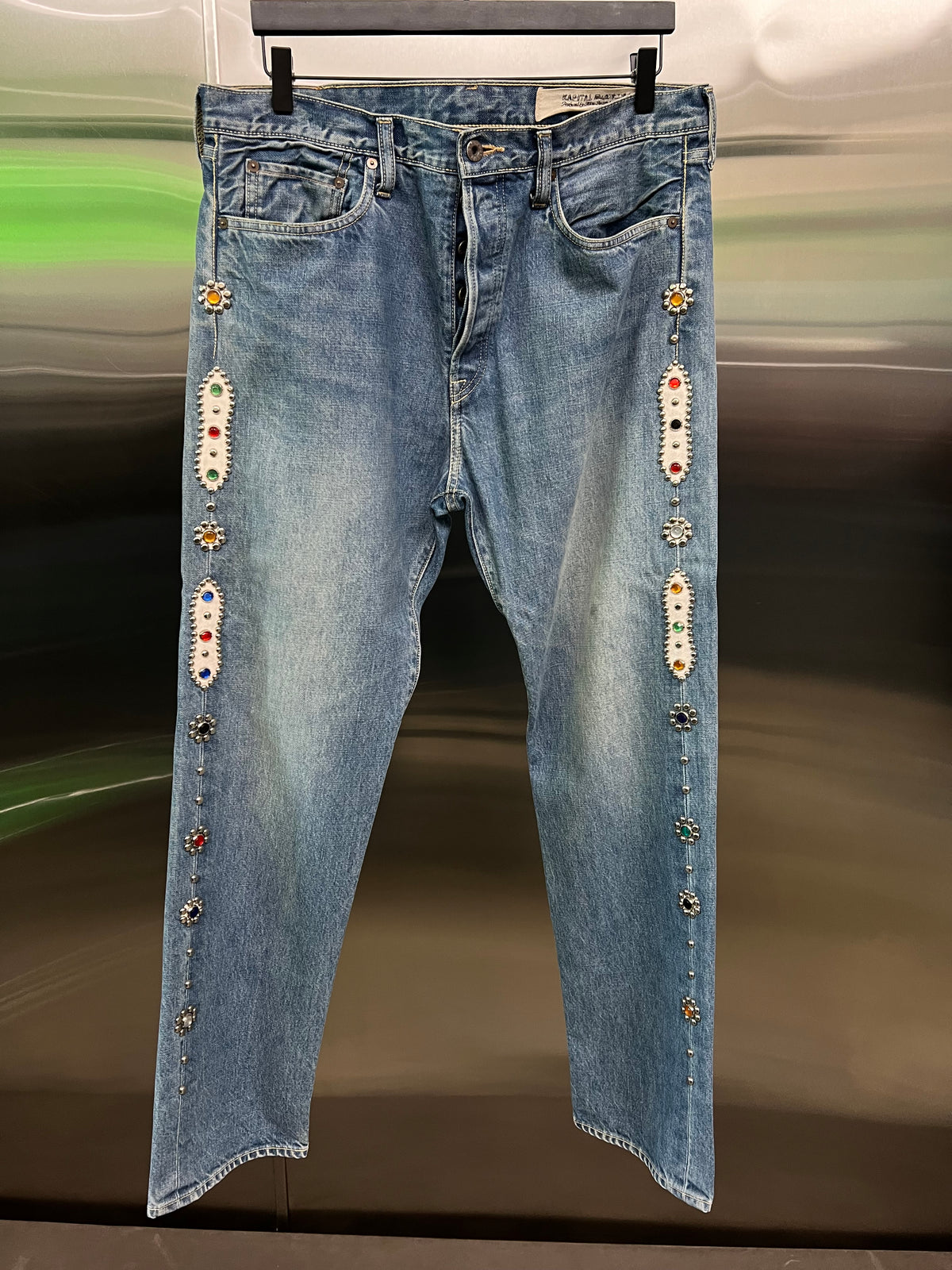 Kapital 14oz Monkey Cisco Studded Denim
