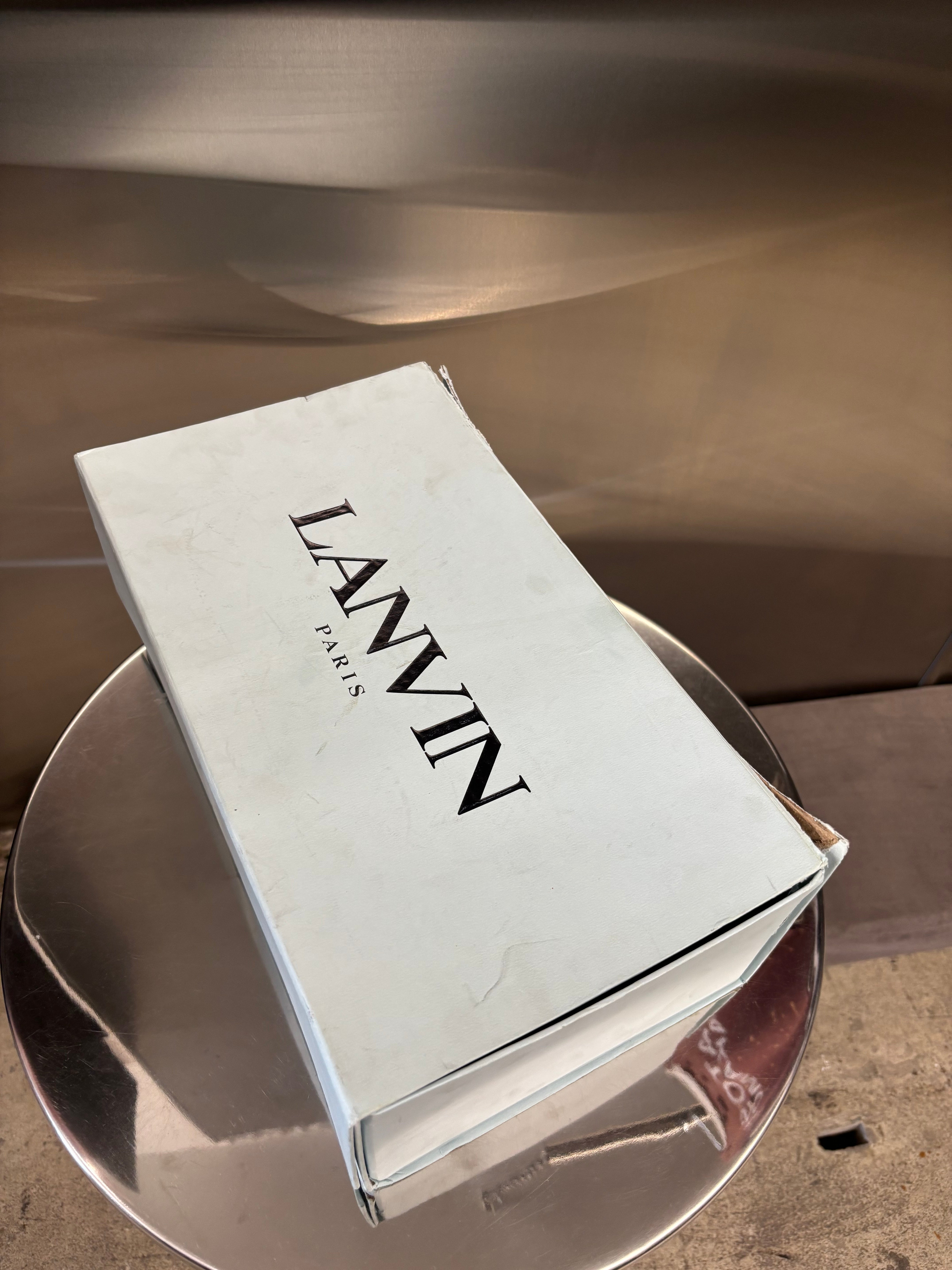 Lanvin leather clay sneaker