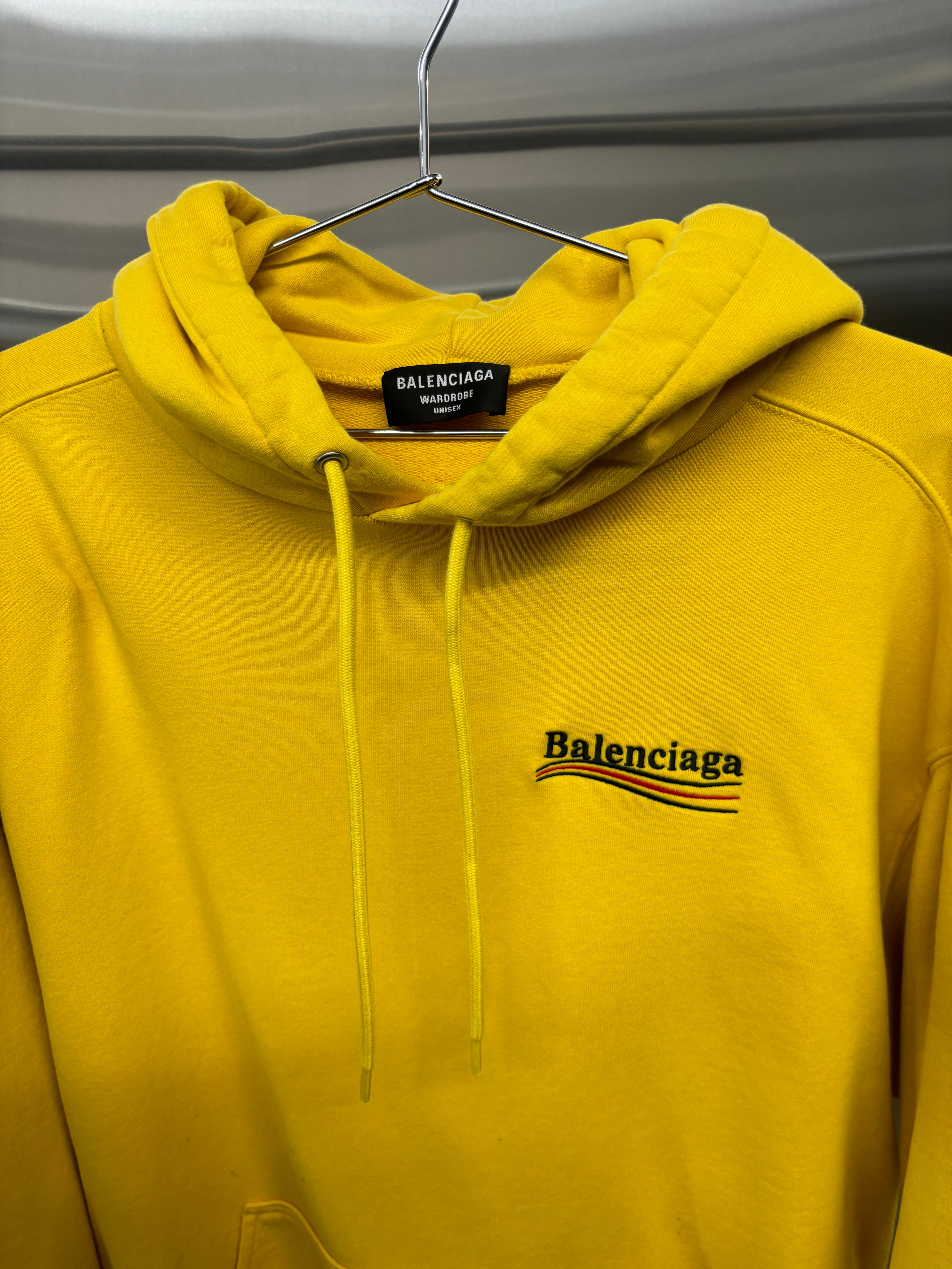 Balenciaga Campaign yellow hoodie