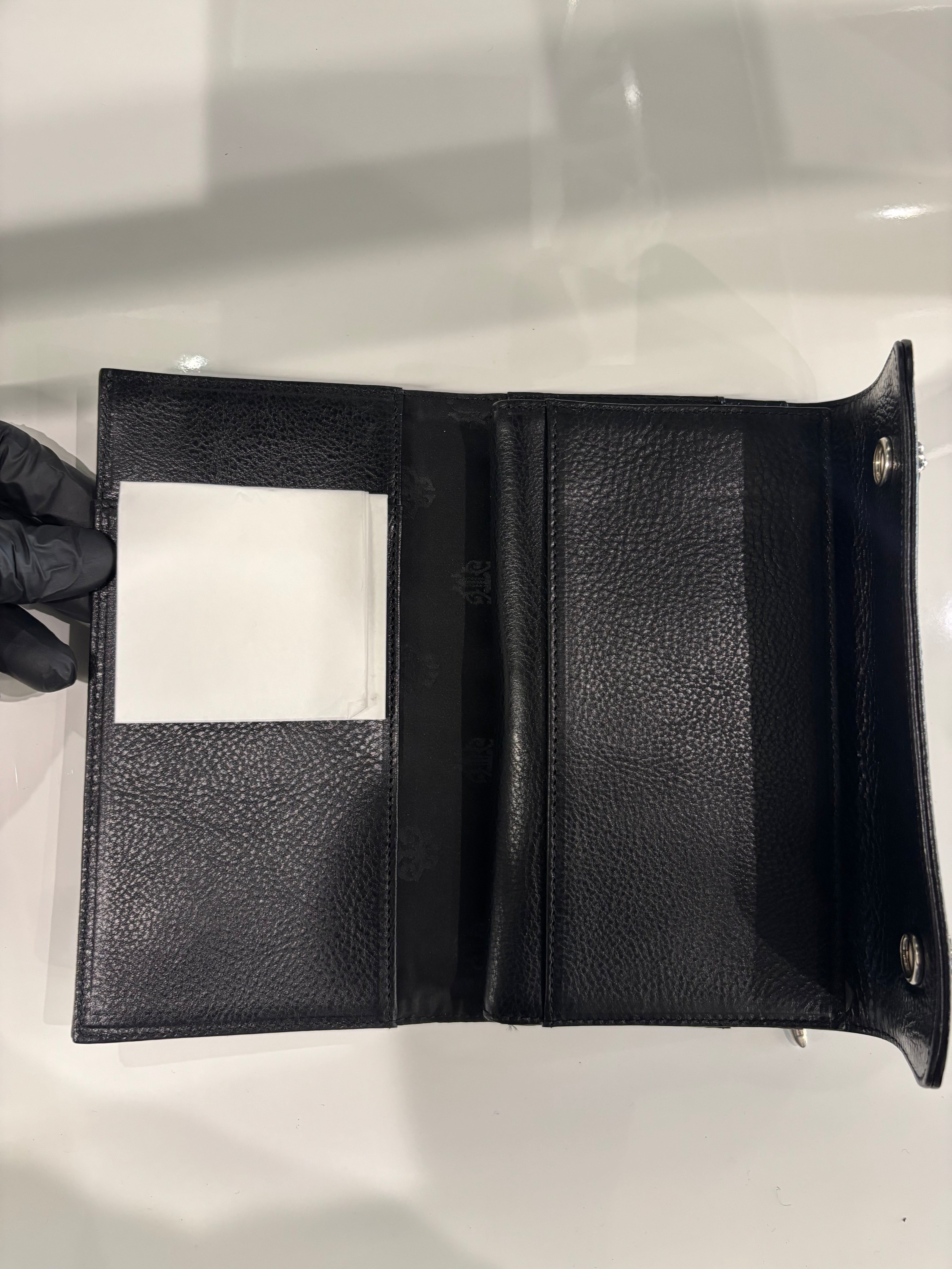 Chrome Hearts Wave leather Wallet