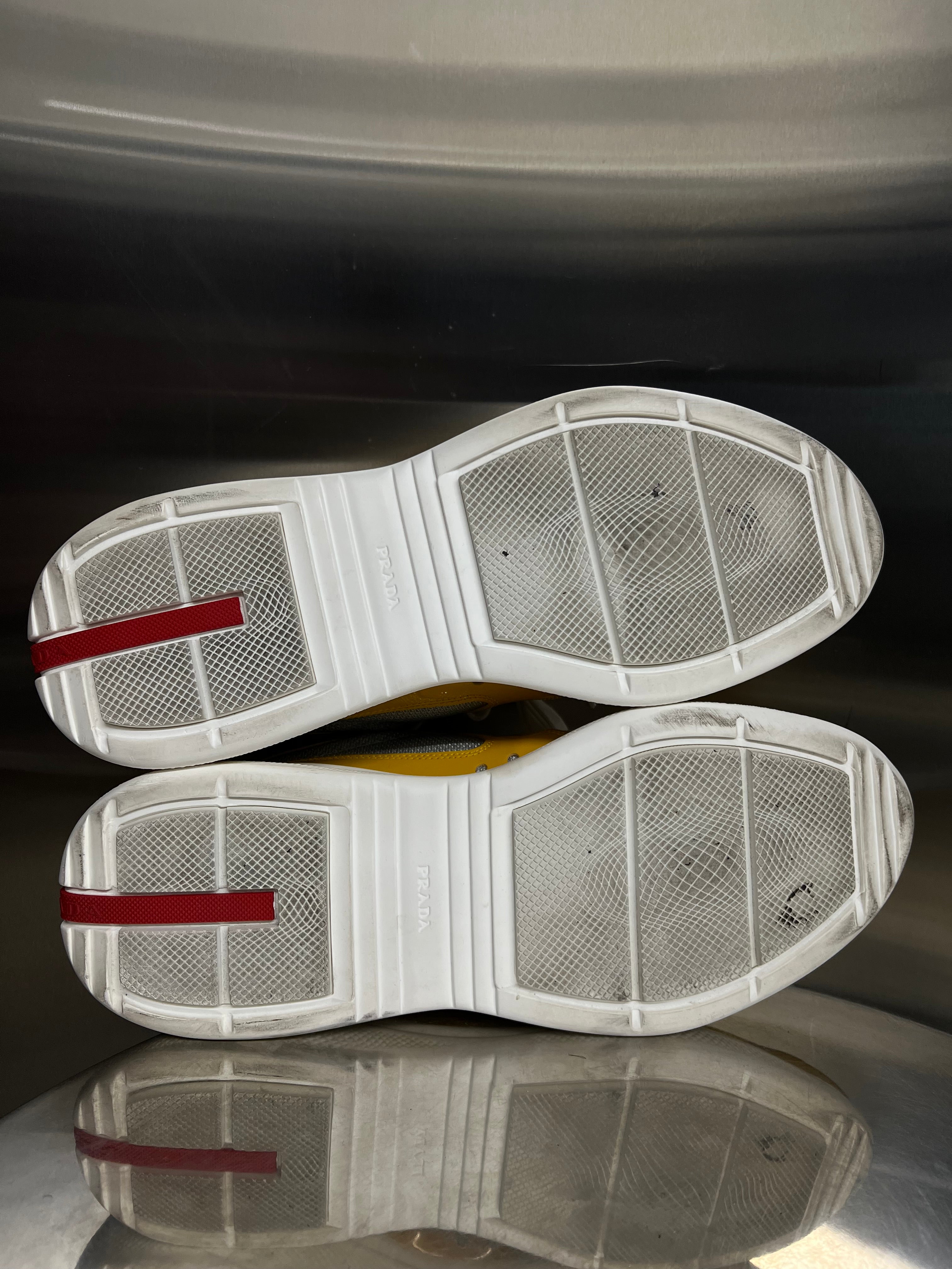 Prada America Cups Yellow patent