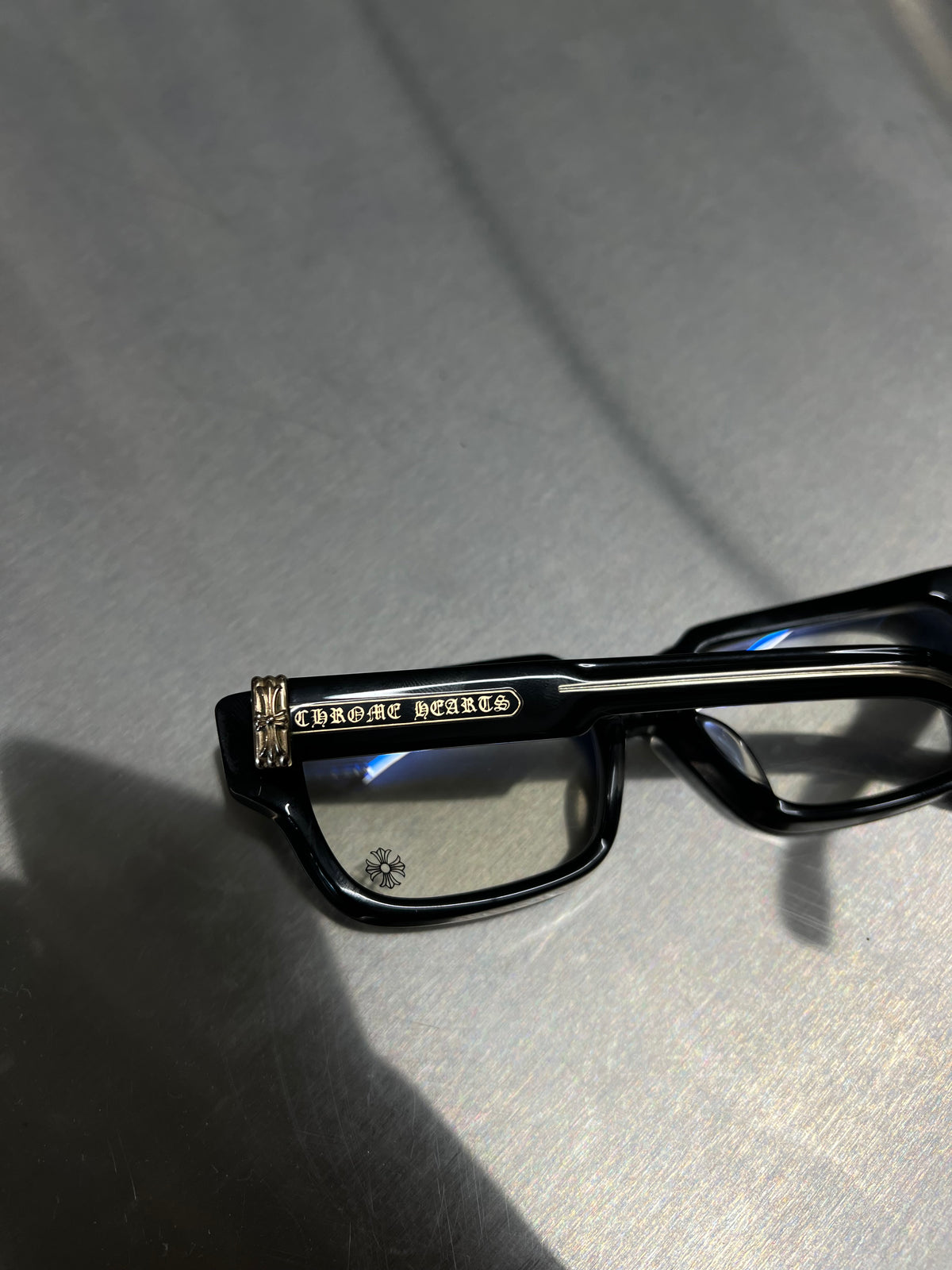 Chrome Hearts “2 Thick” Black Frames