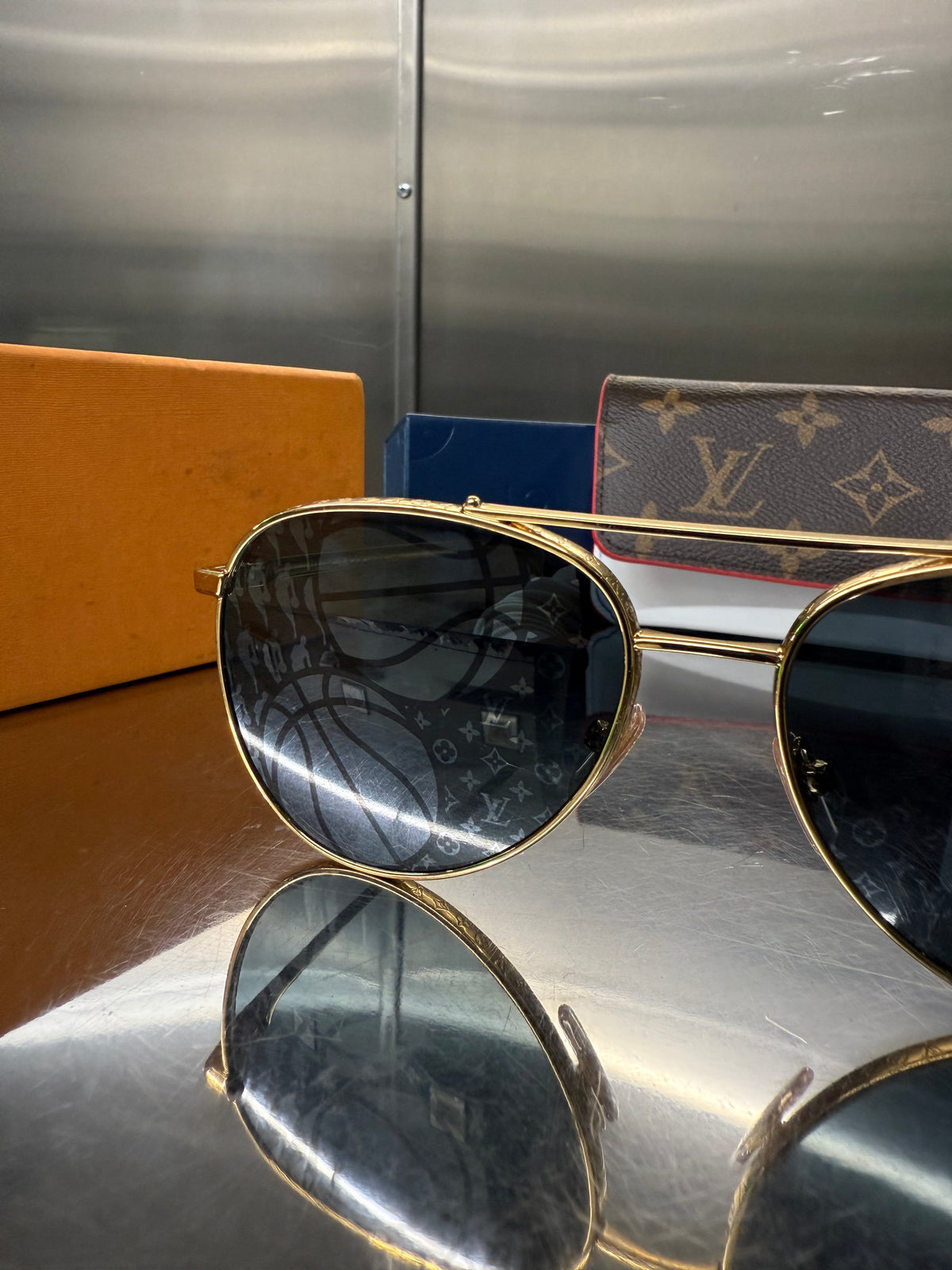Louis Vuitton Gold X NBA Sunglasses