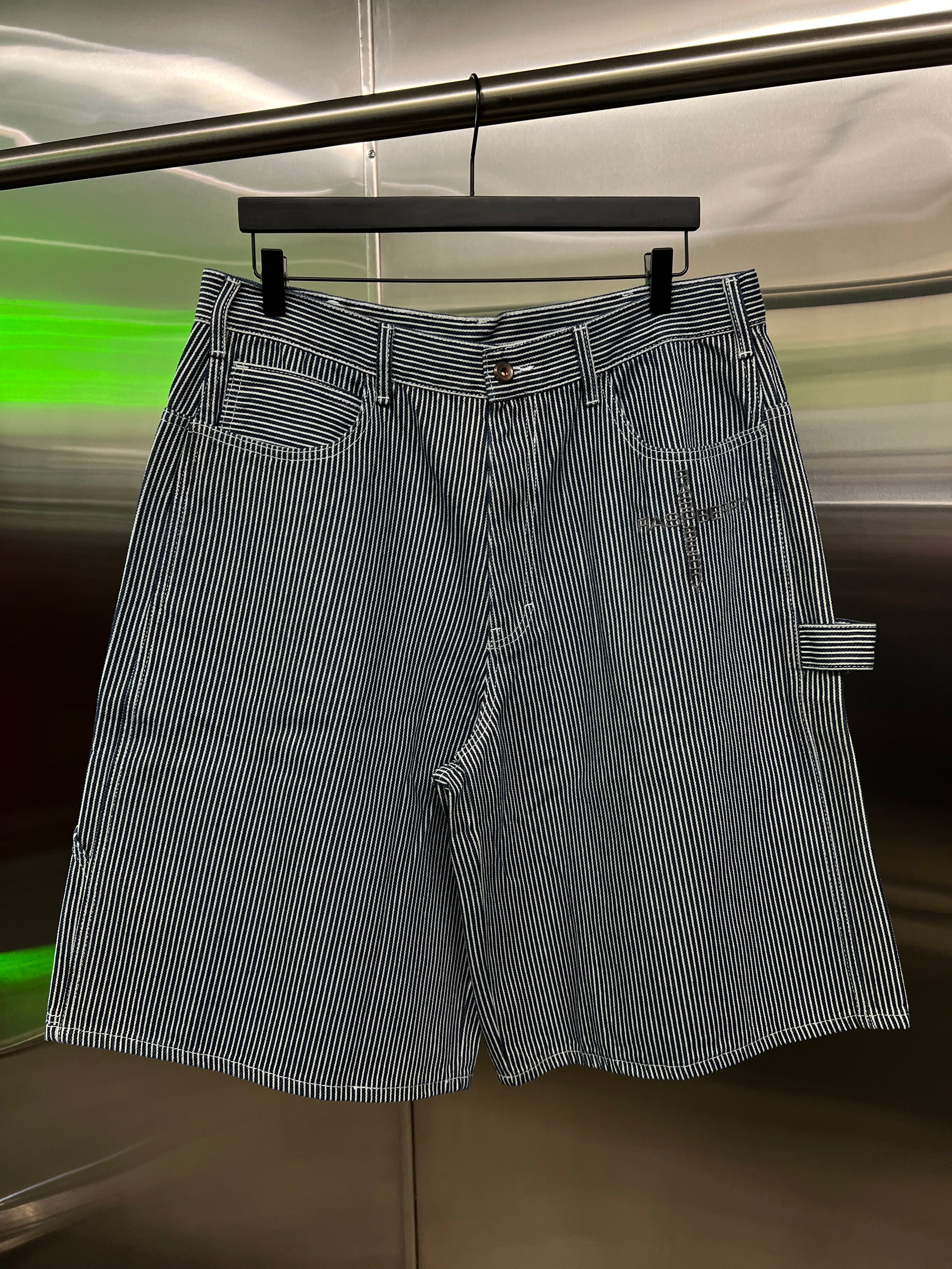 GV Gallery Striped Denim Shorts