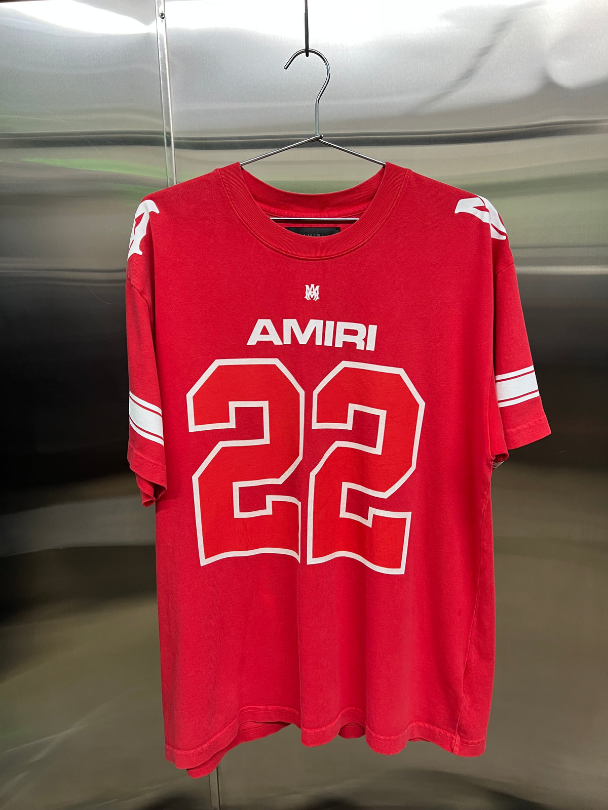 Amiri red 22 skater tee