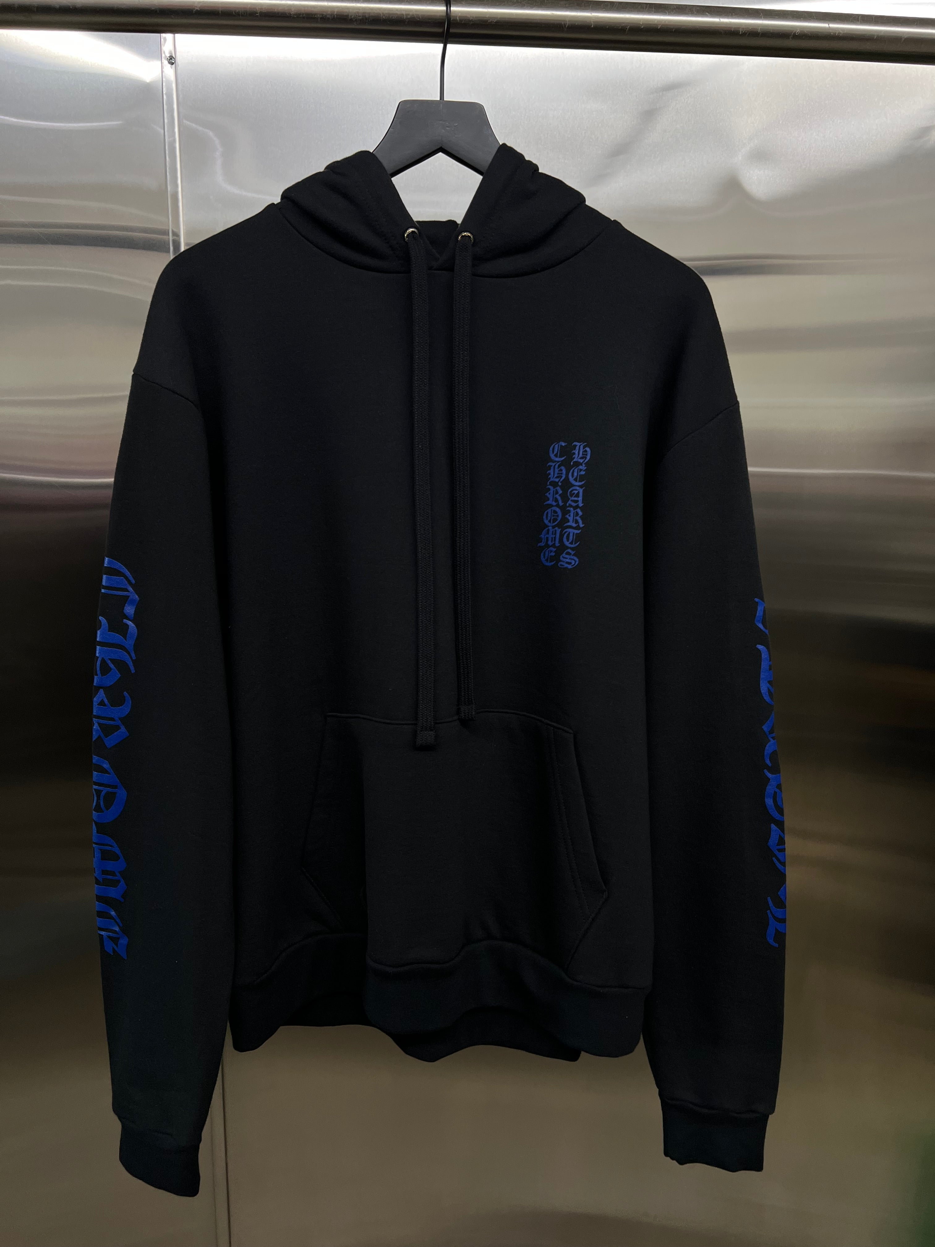 Chrome hearts vertical logo hoodie