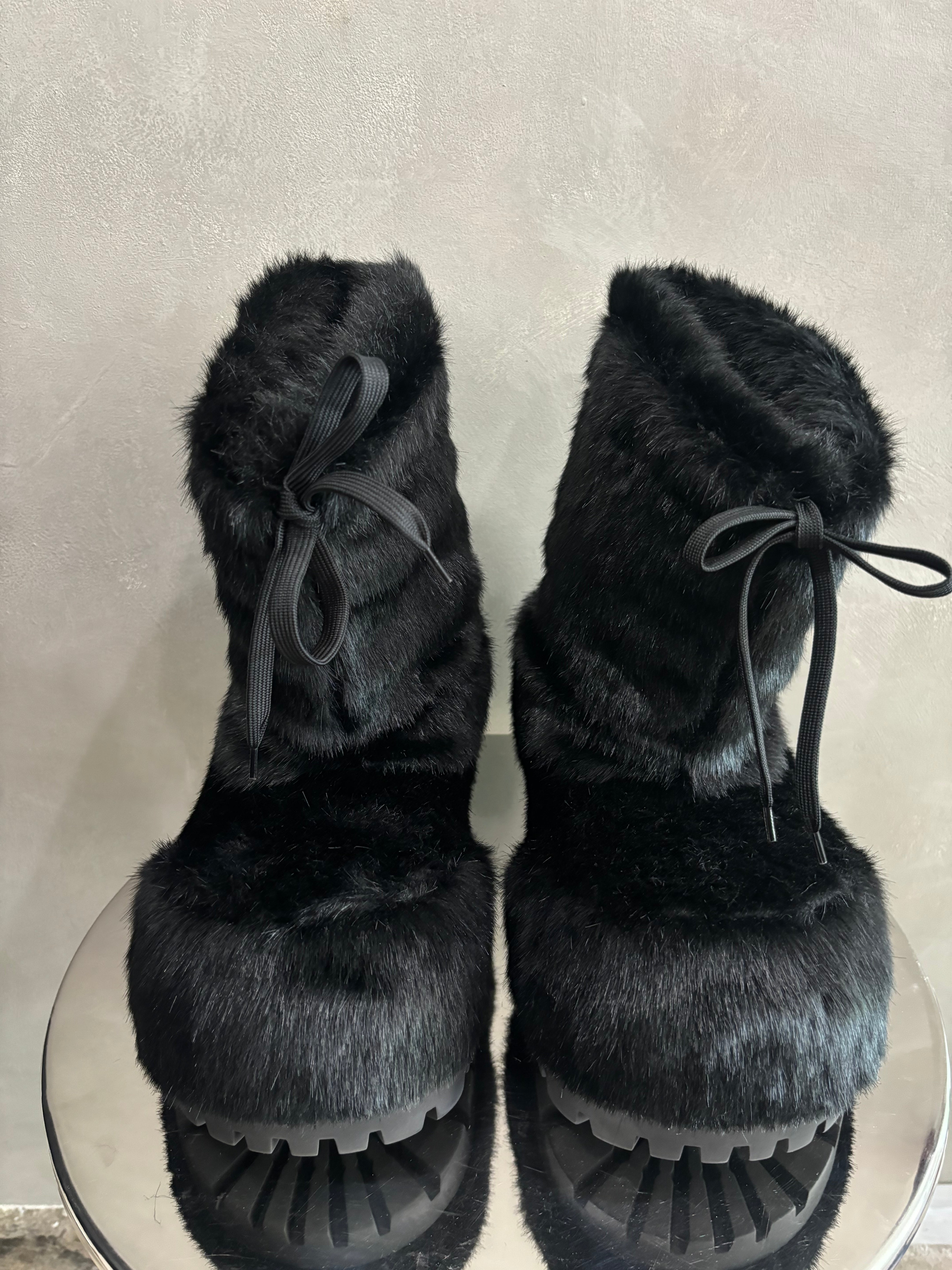 Balenciaga Alaska fur boots