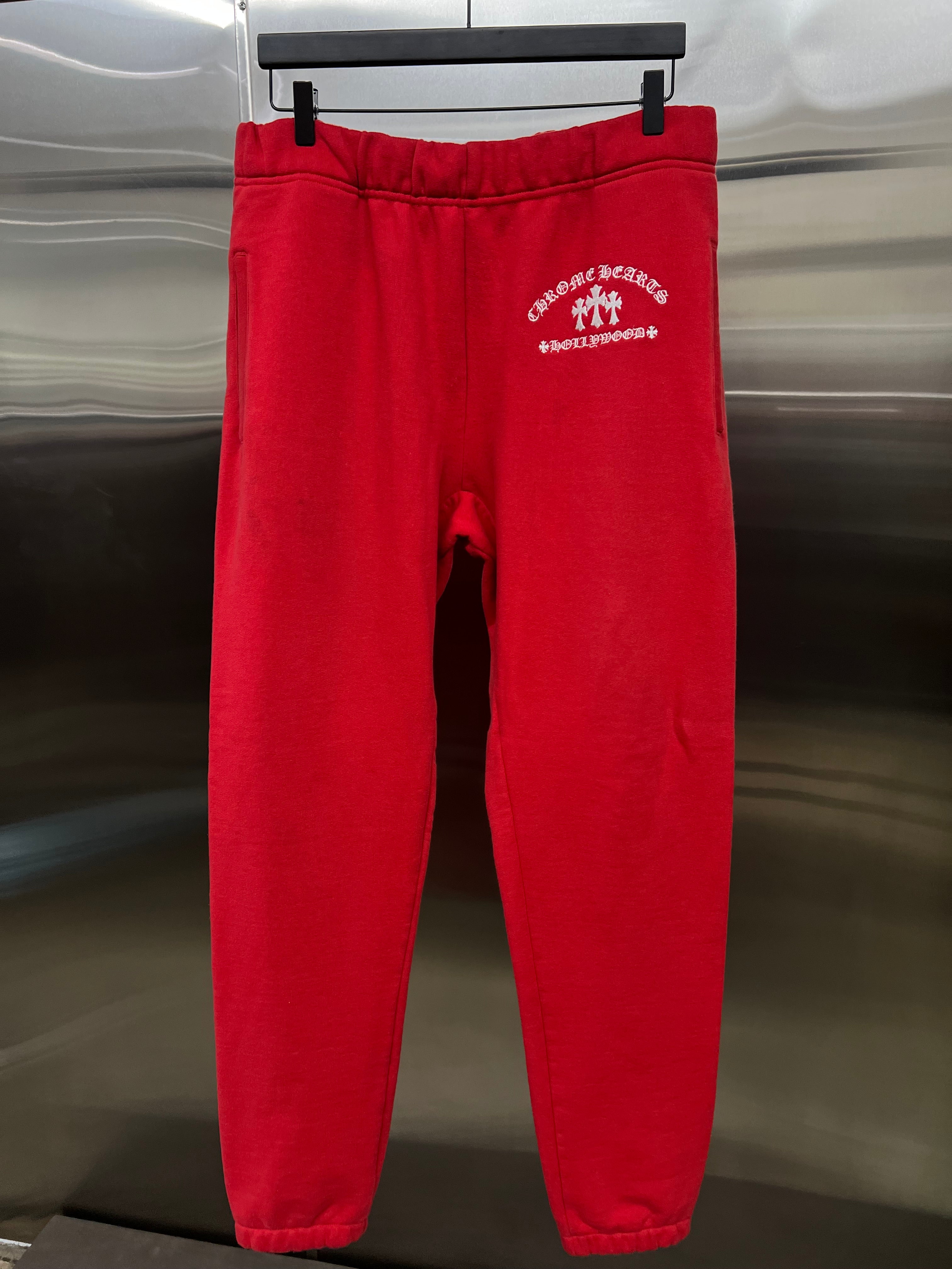 Chrome hearts white triple cross sweats