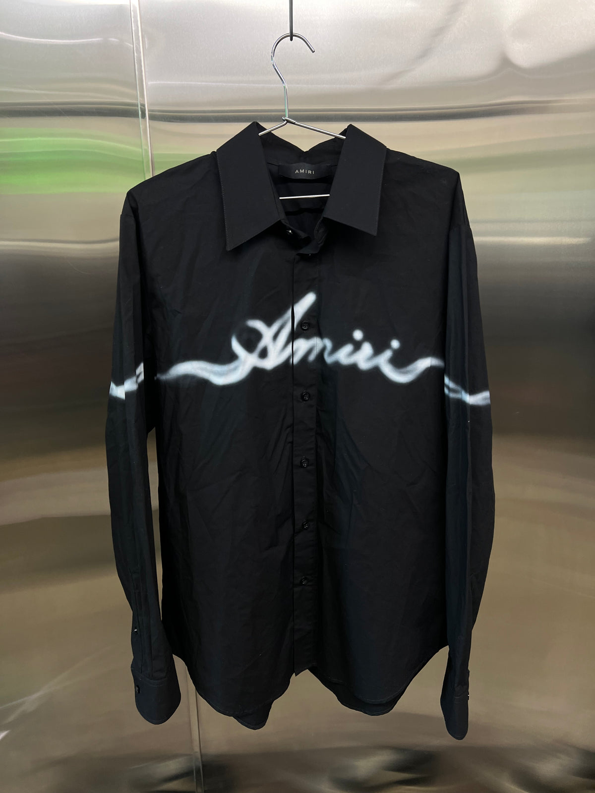 Amiri black Smoke Logo Shirt