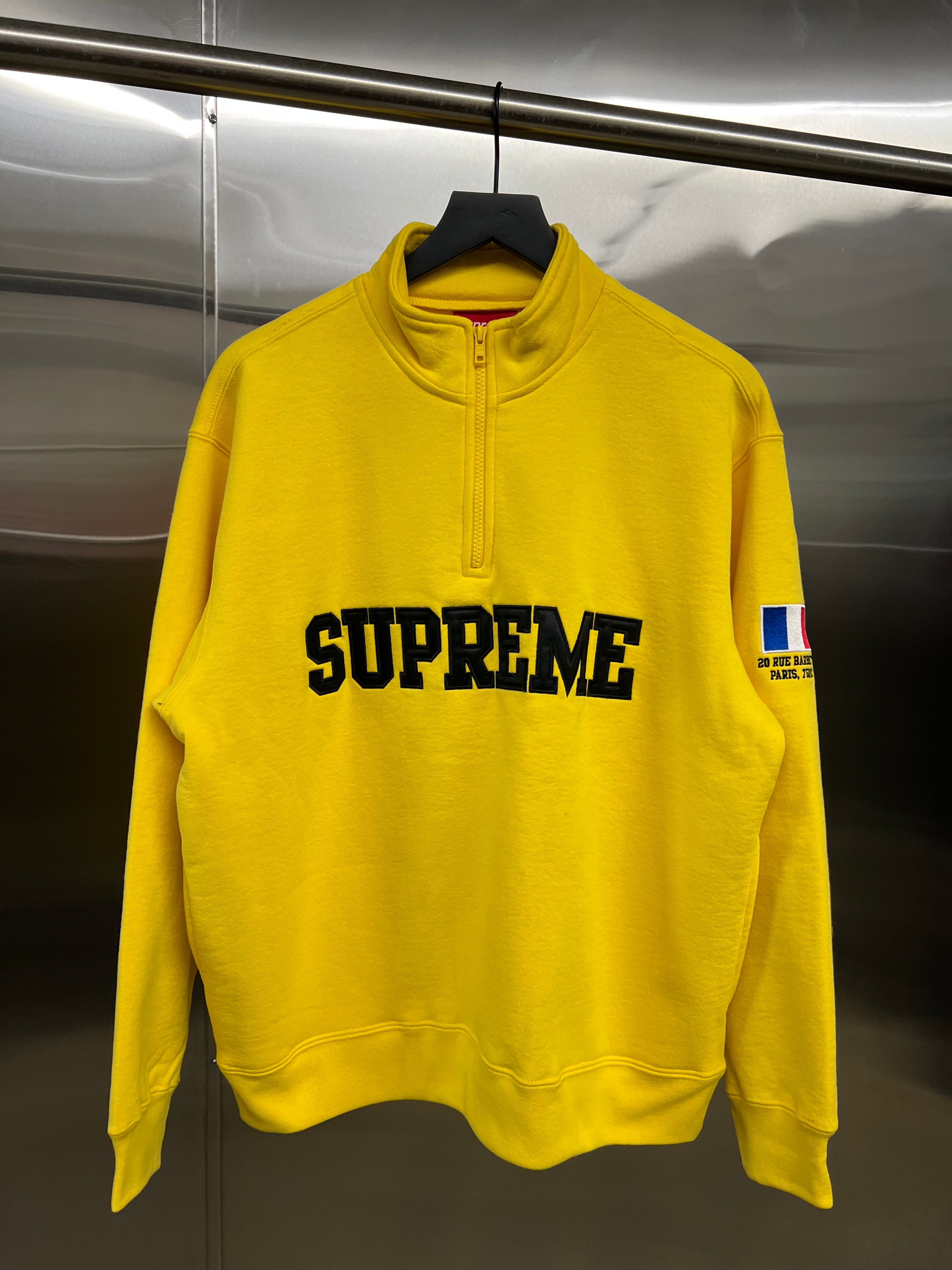 Supreme Paris Flag Half zip Pullover