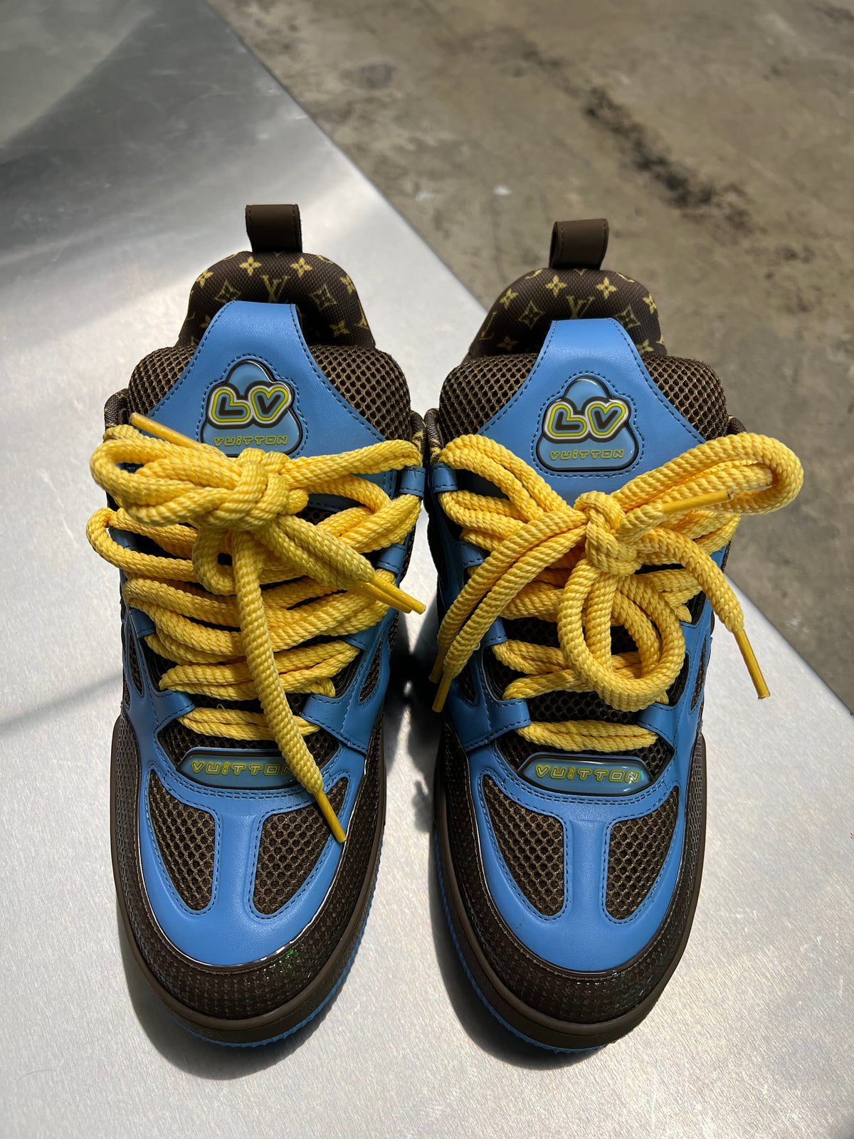 Louis Vuitton skate sneakers (blue/brown)