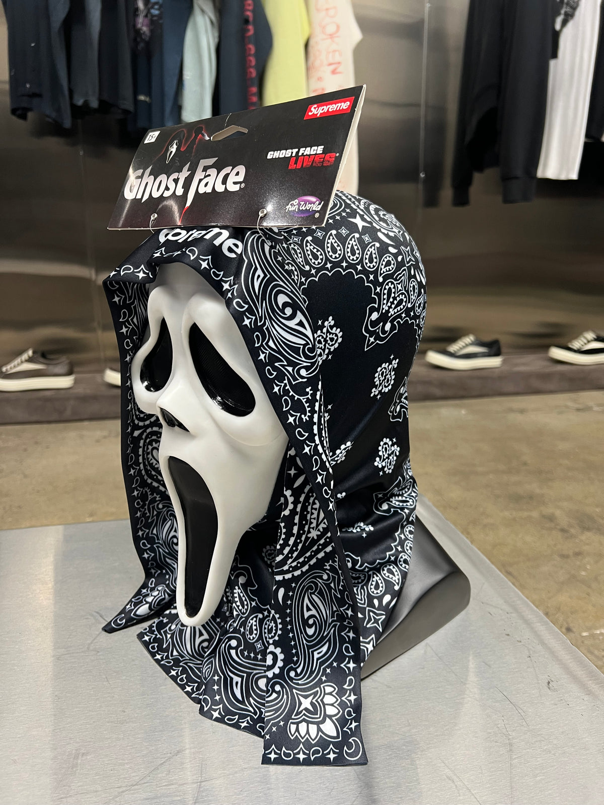 Supreme black Ghost face SS26